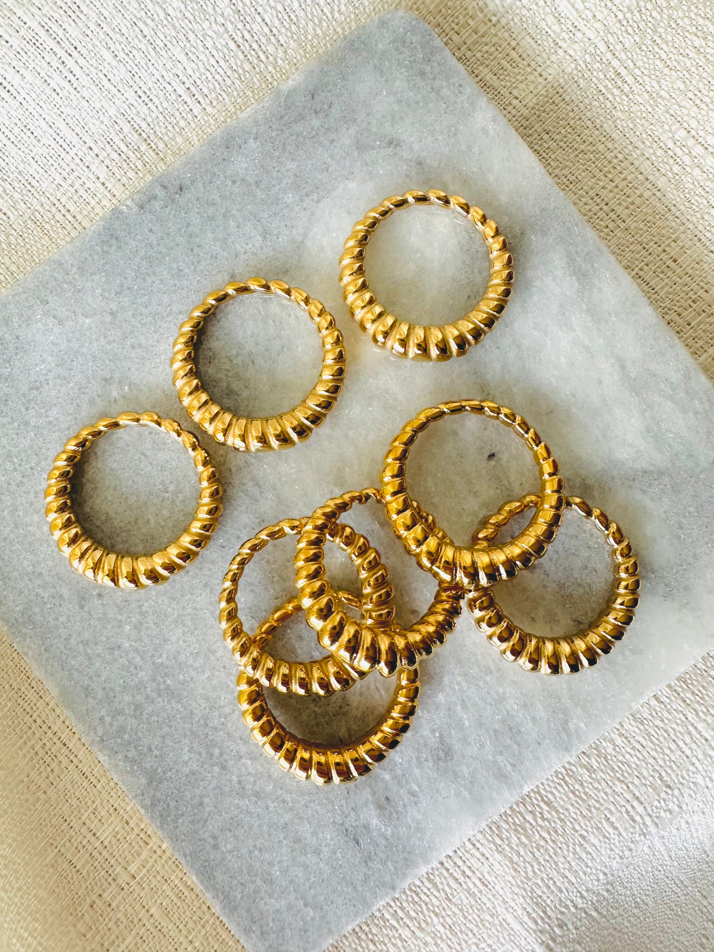 Vintage inspired twisted ring #R0004