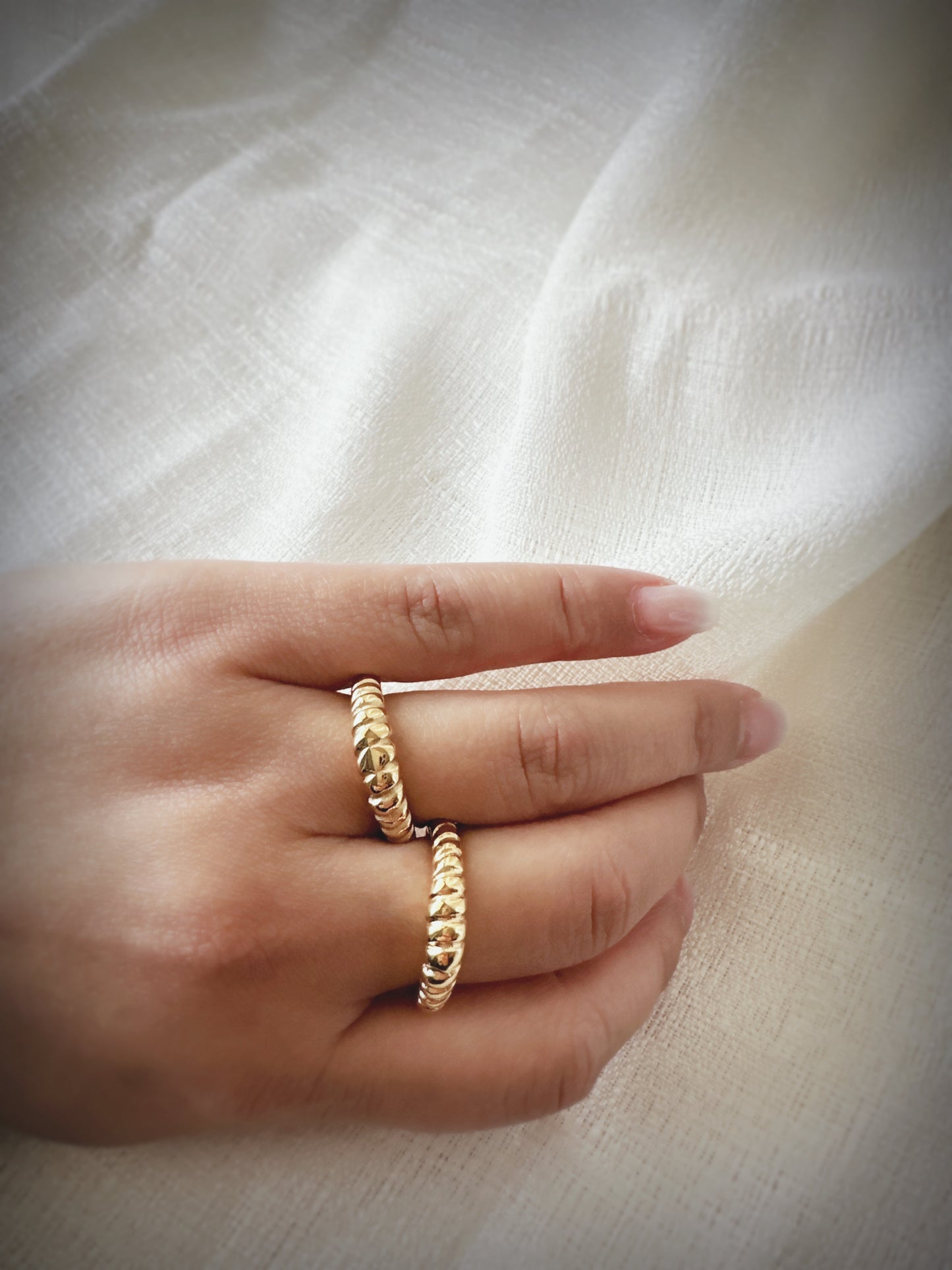 Vintage inspired twisted ring #R0004