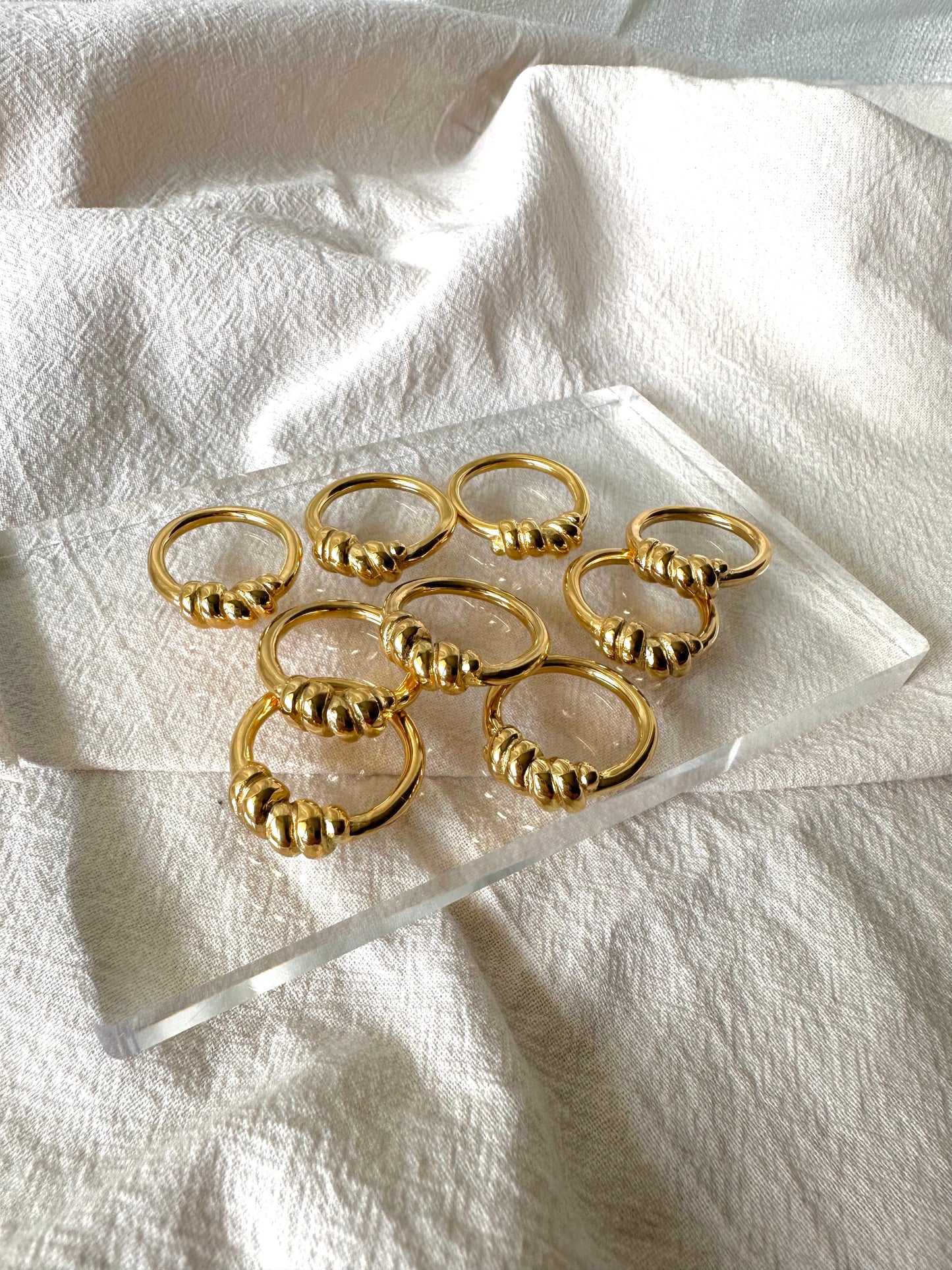 Vintage inspired twisted ring #R0005