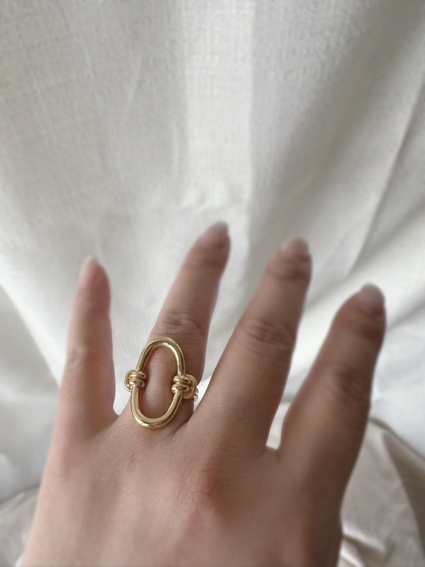 Vintage inspired oval ring #R0006