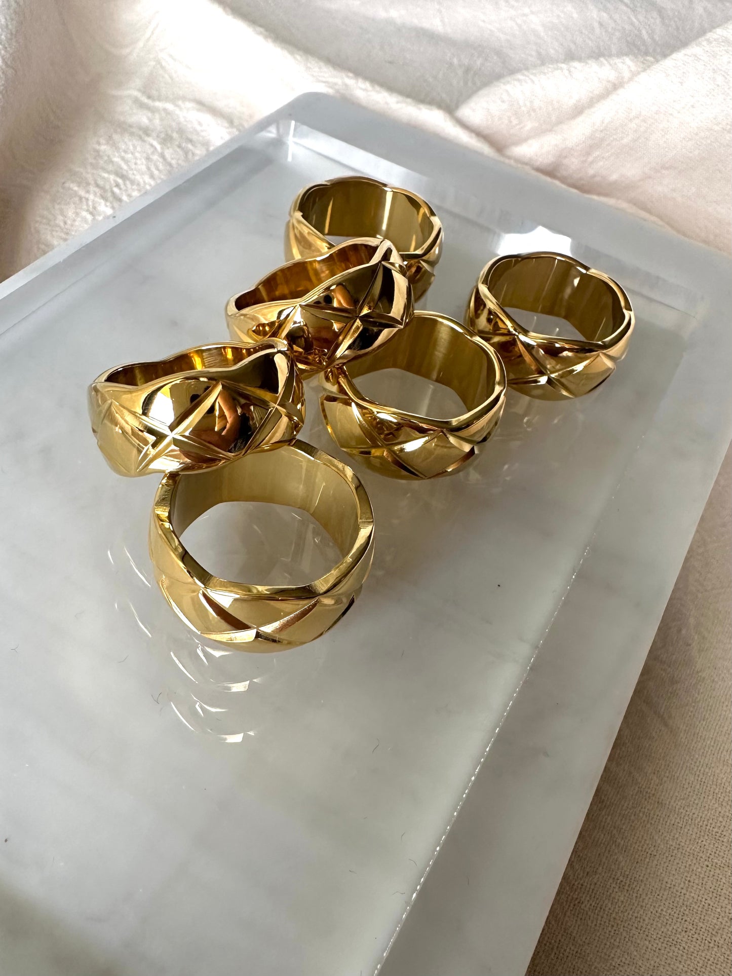 Chunky waffle ring #R0011