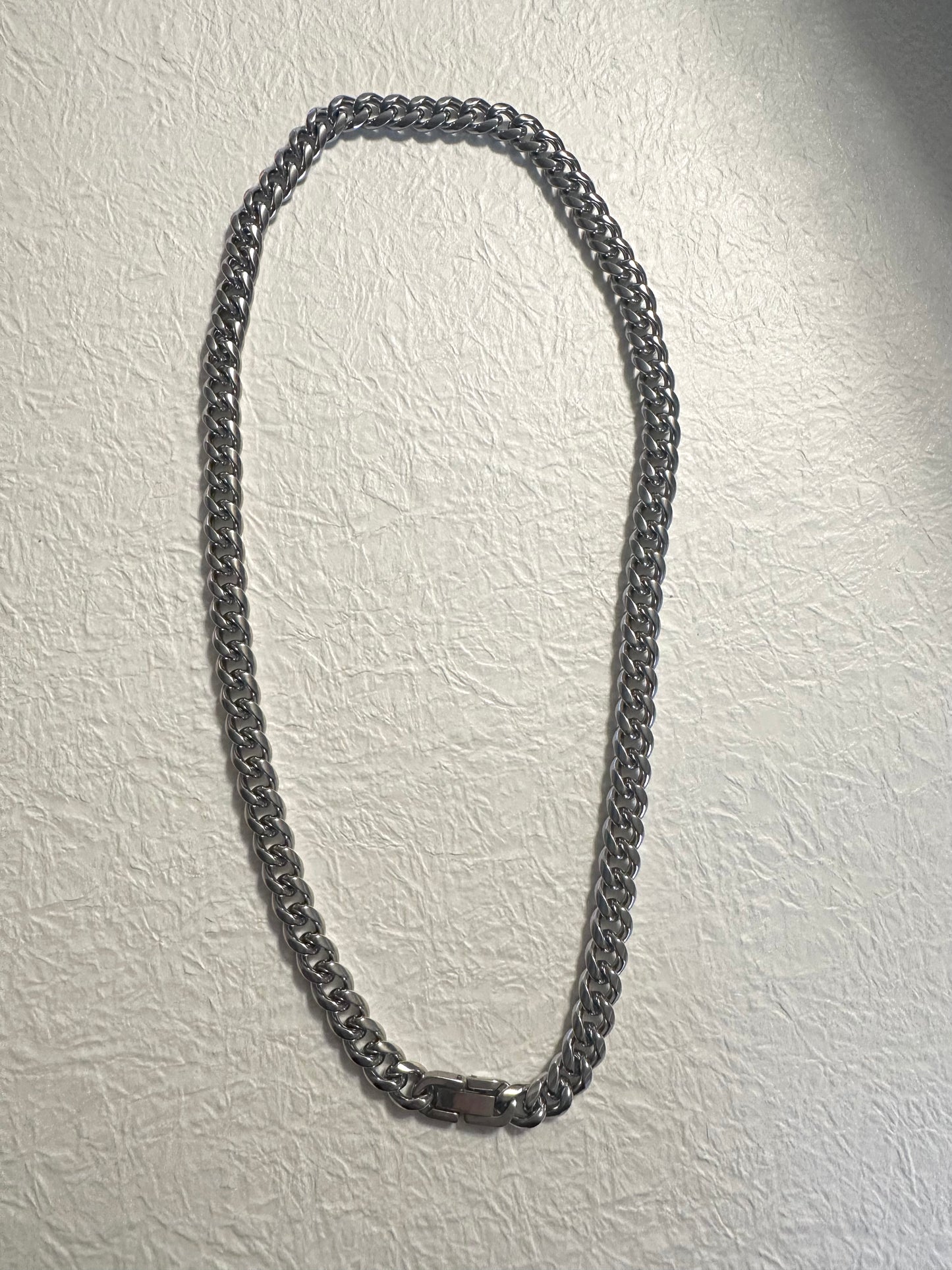 Curb chain necklace Silver #N0023