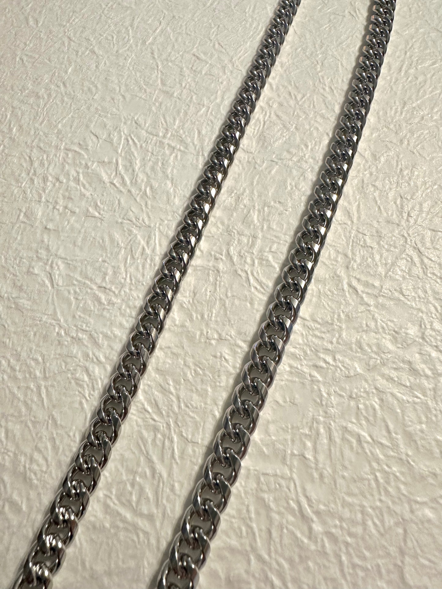 Curb chain necklace Silver #N0022