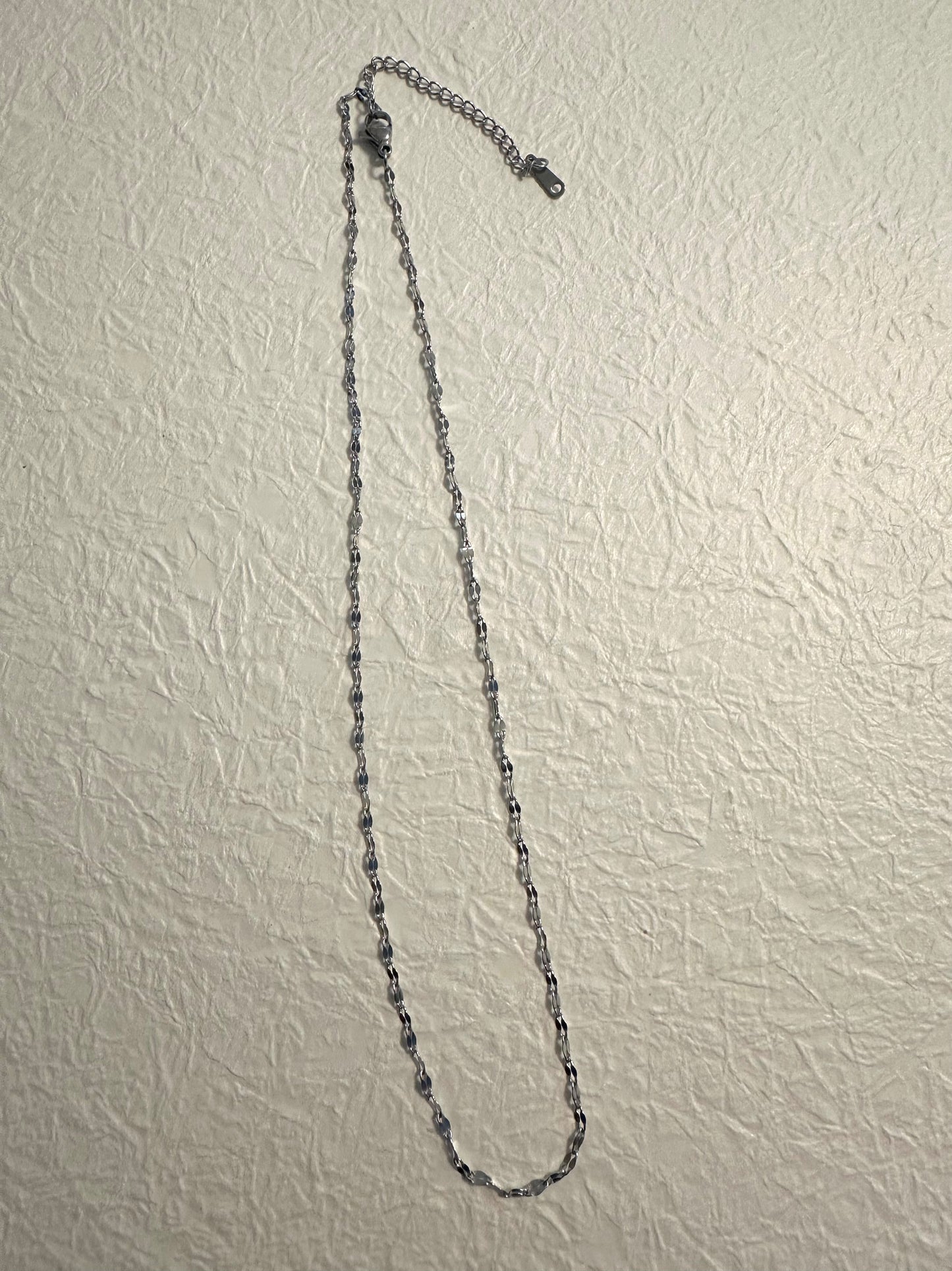 Petal chain necklace Silver #N0021