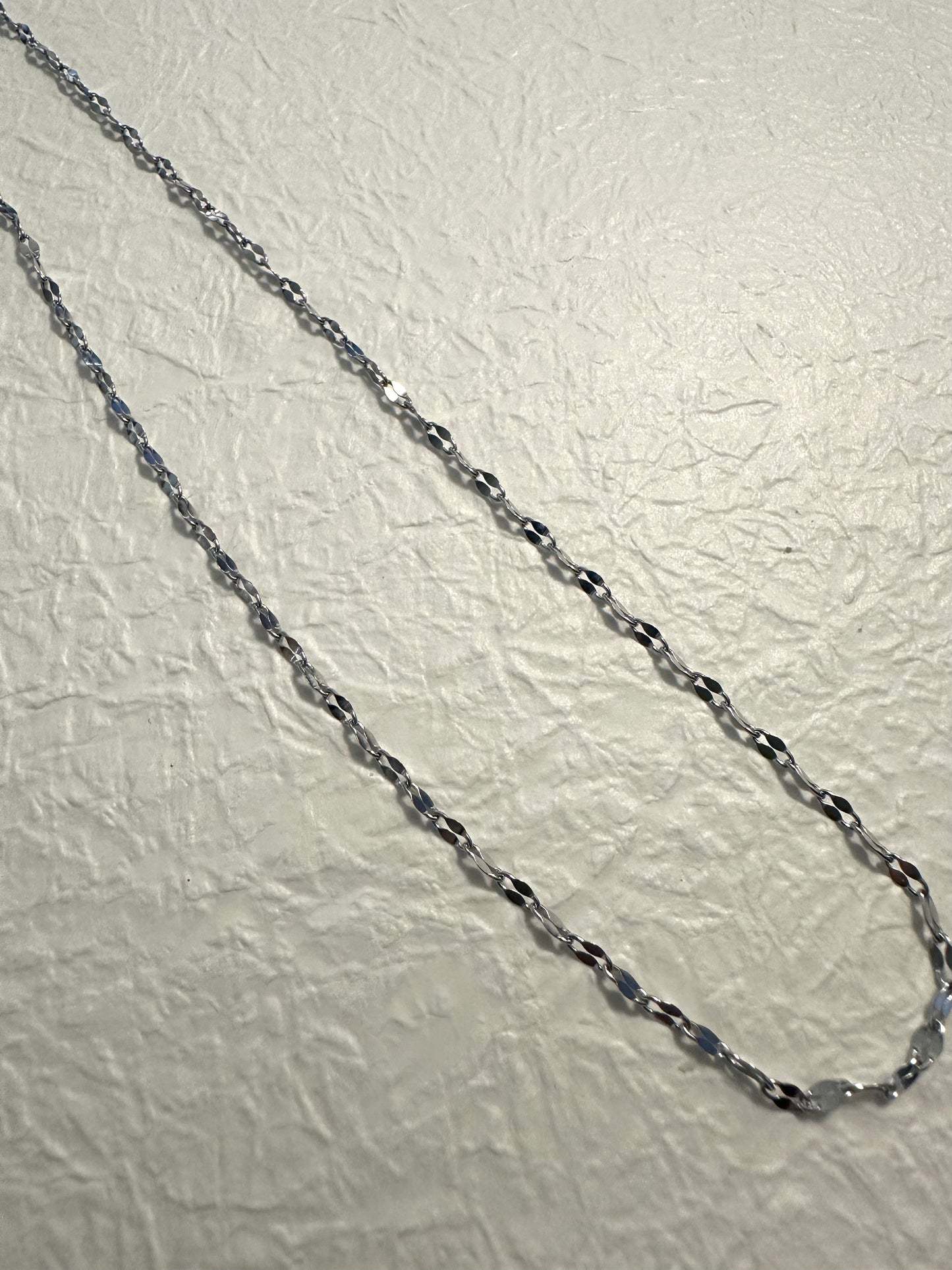 Petal chain necklace Silver #N0021