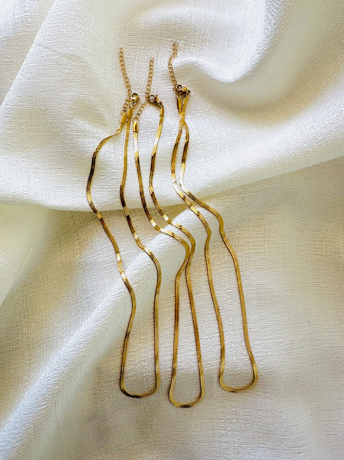 Herringbone chain necklace #N0012