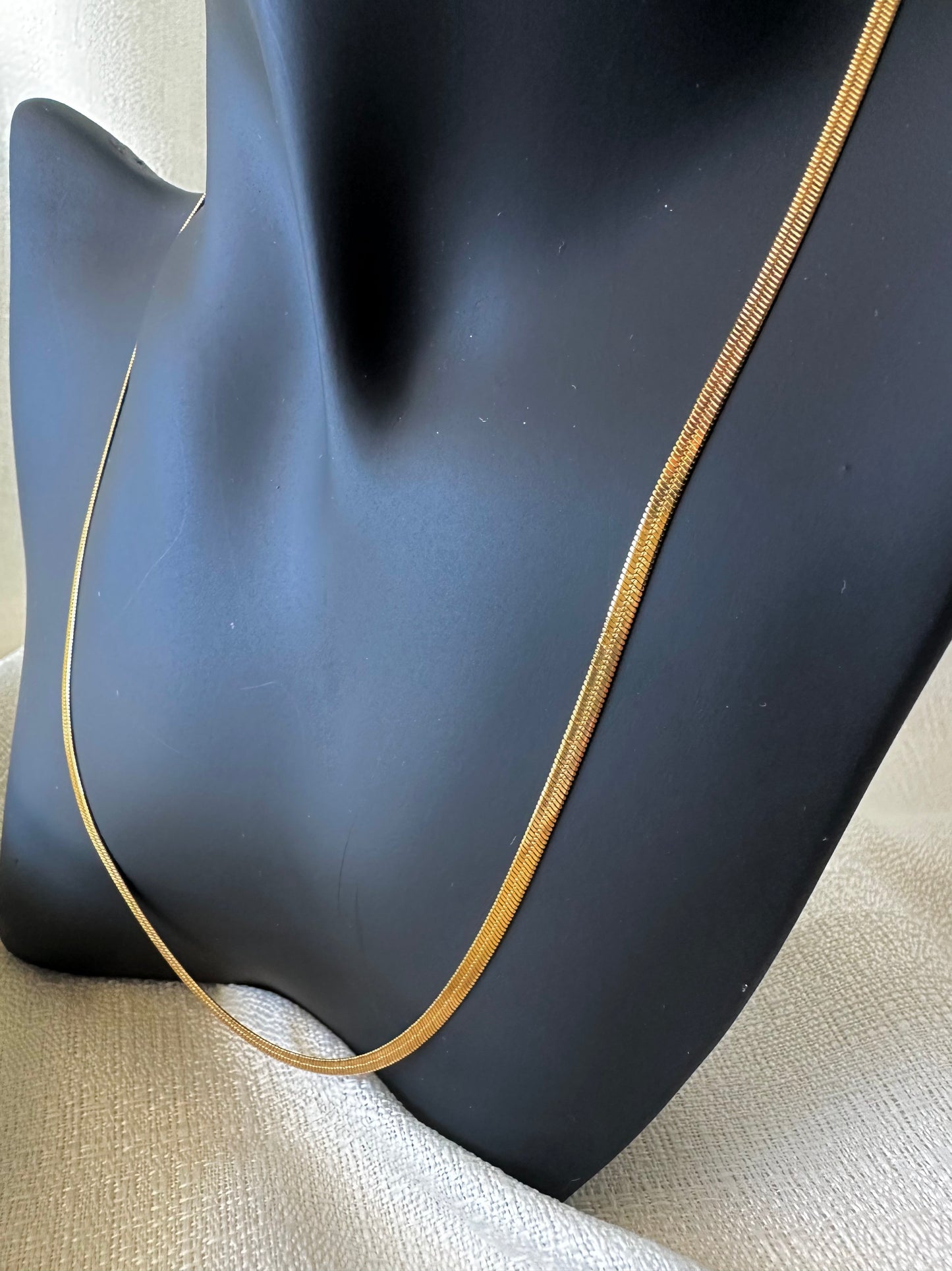 Herringbone chain necklace #N0012
