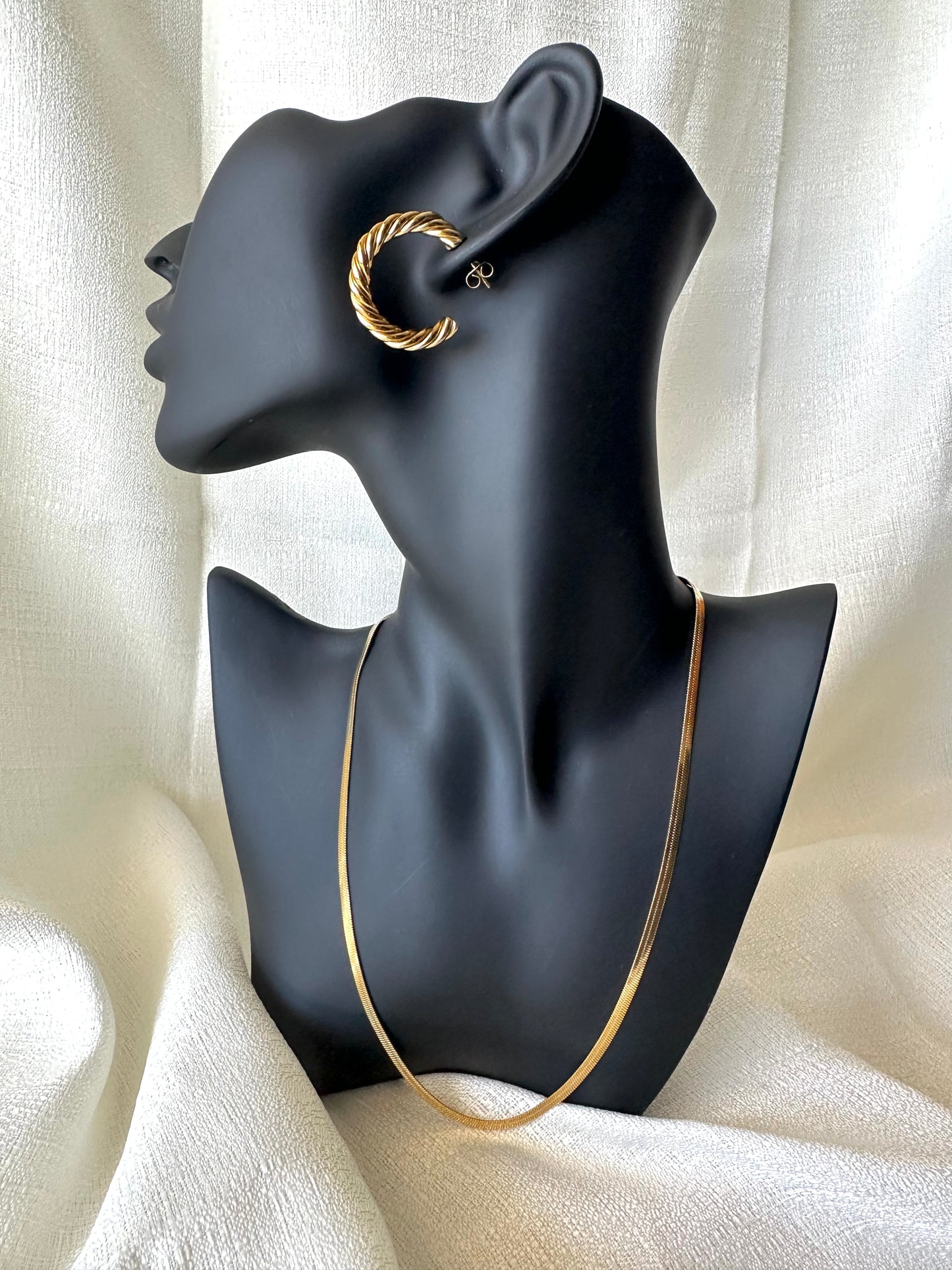 Herringbone chain necklace #N0013