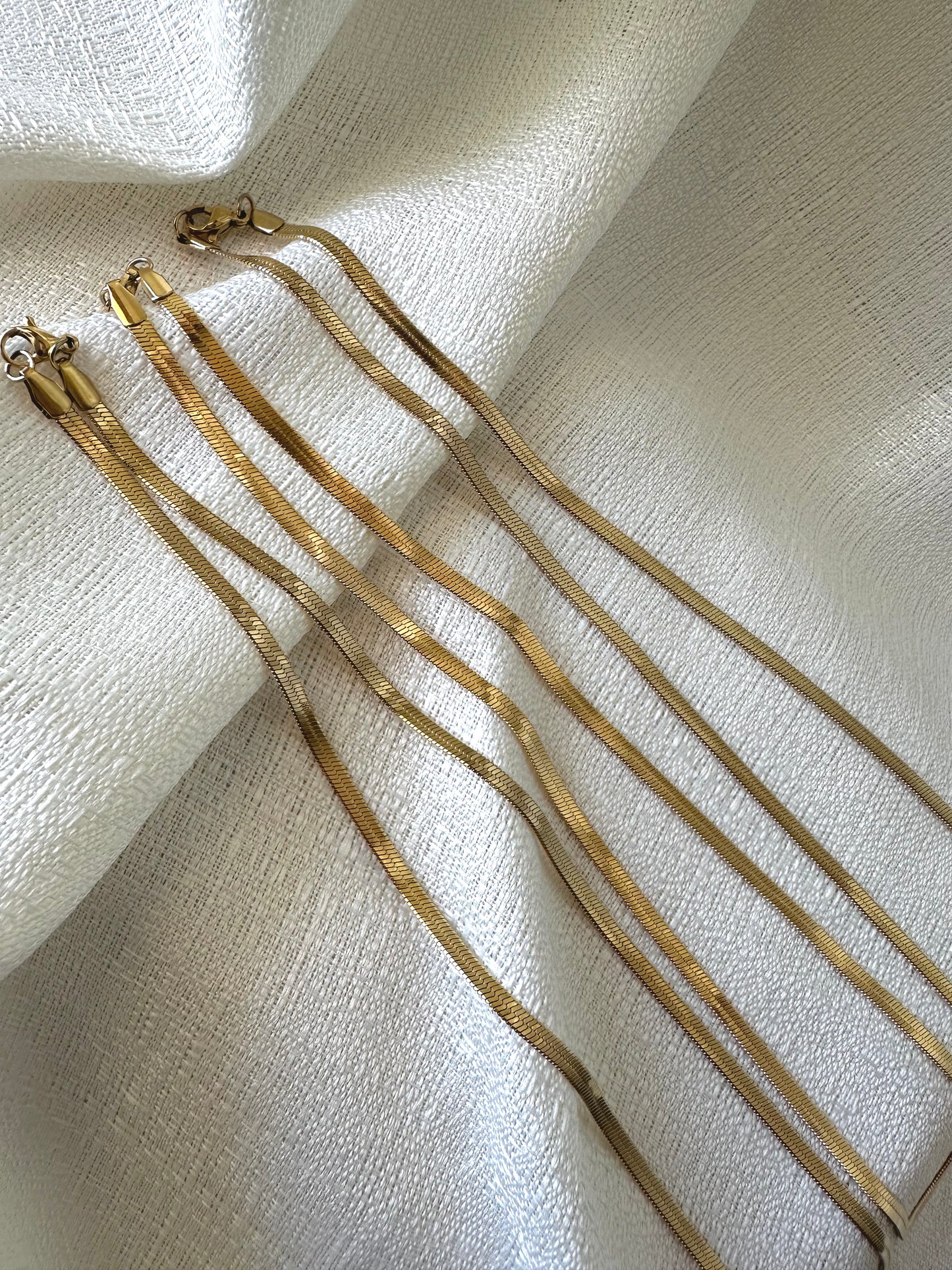 Herringbone chain necklace #N0013