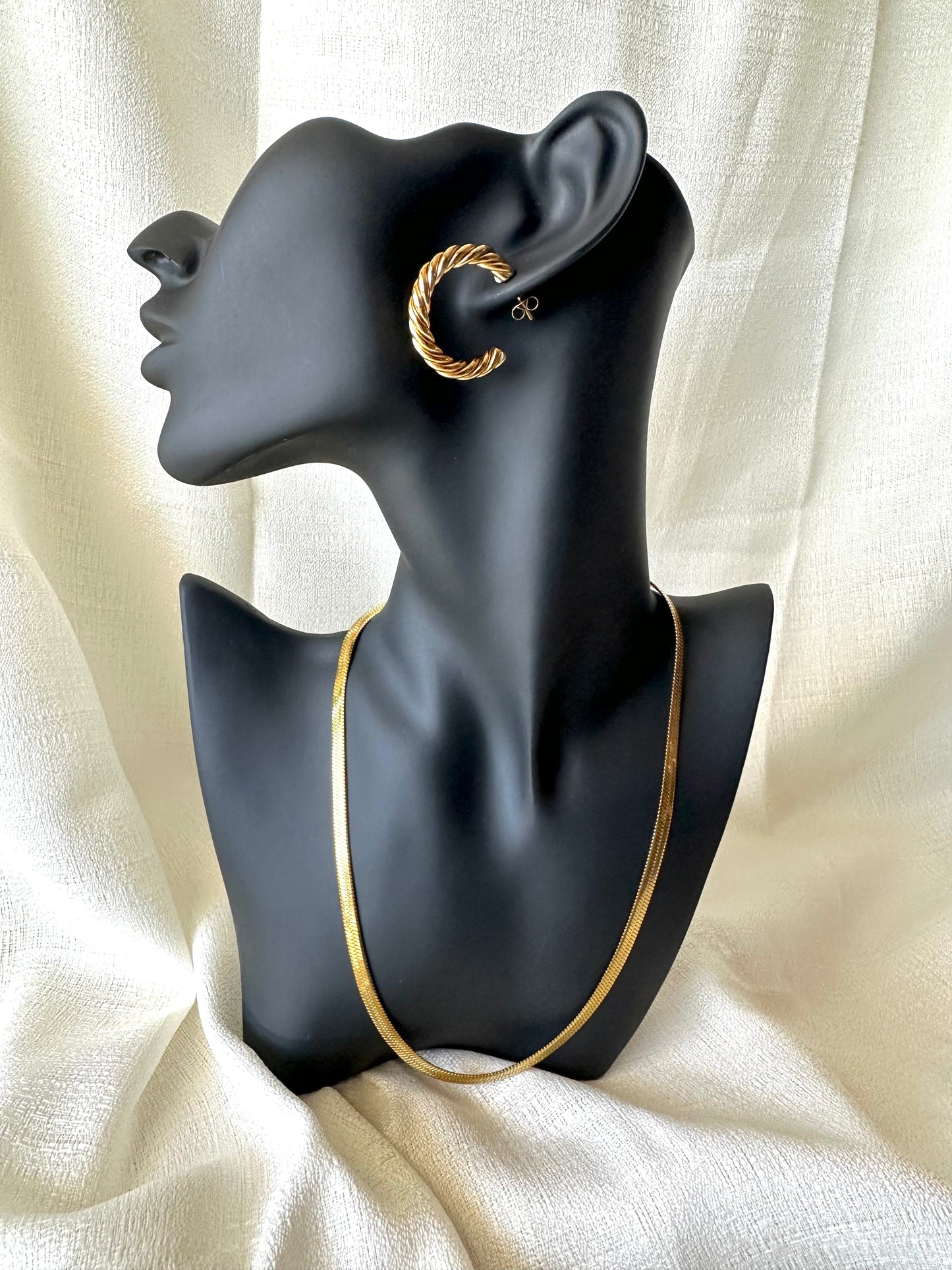 Herringbone chain necklace #N0014