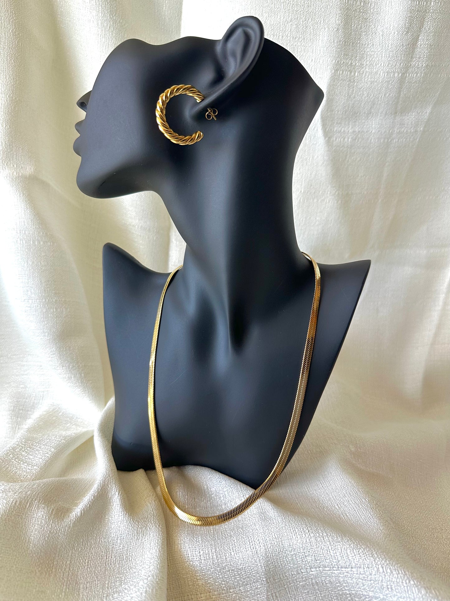 Herringbone chain necklace #N0015
