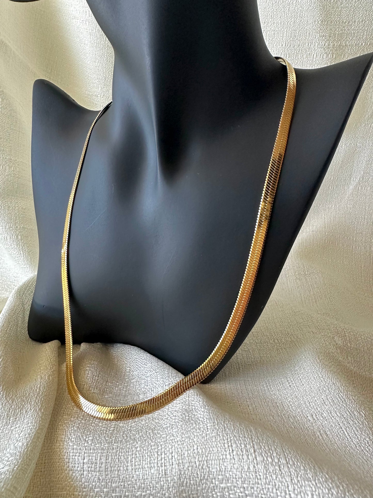 Herringbone chain necklace #N0015