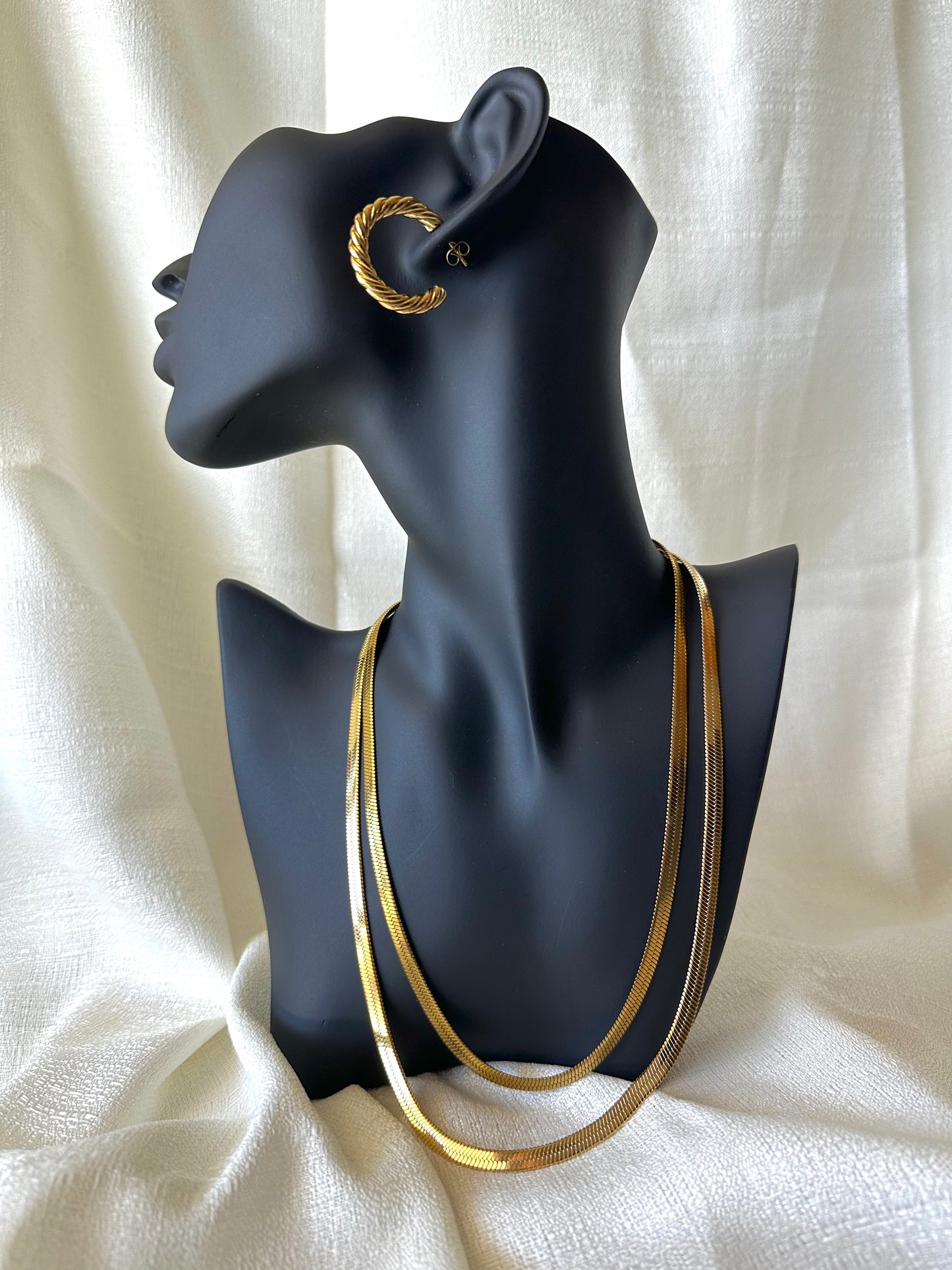 Herringbone chain necklace #N0015