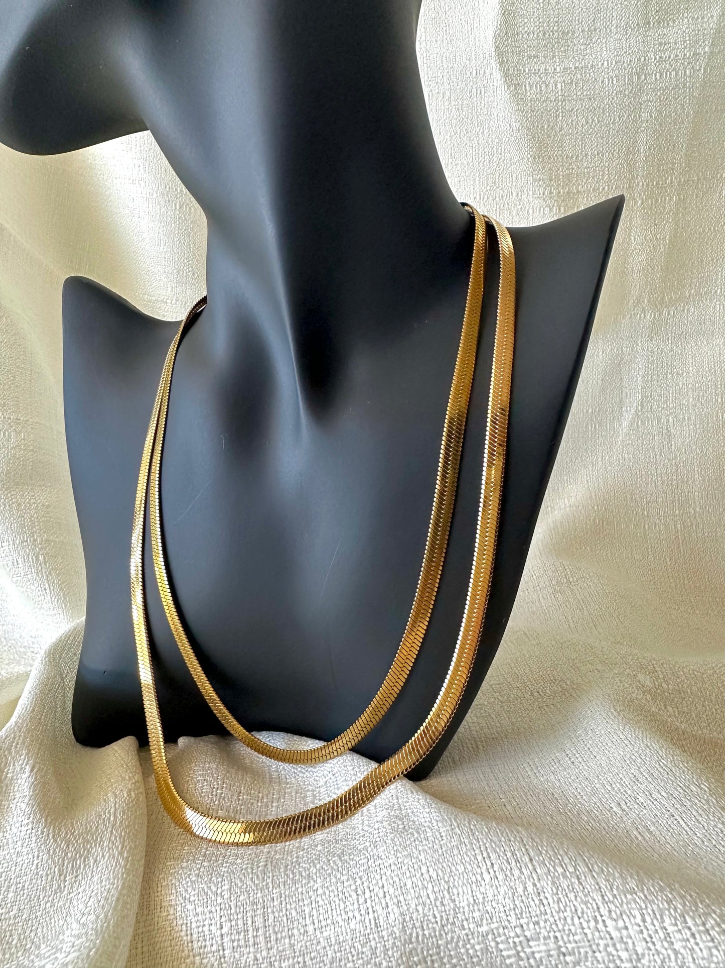 Herringbone chain necklace #N0015