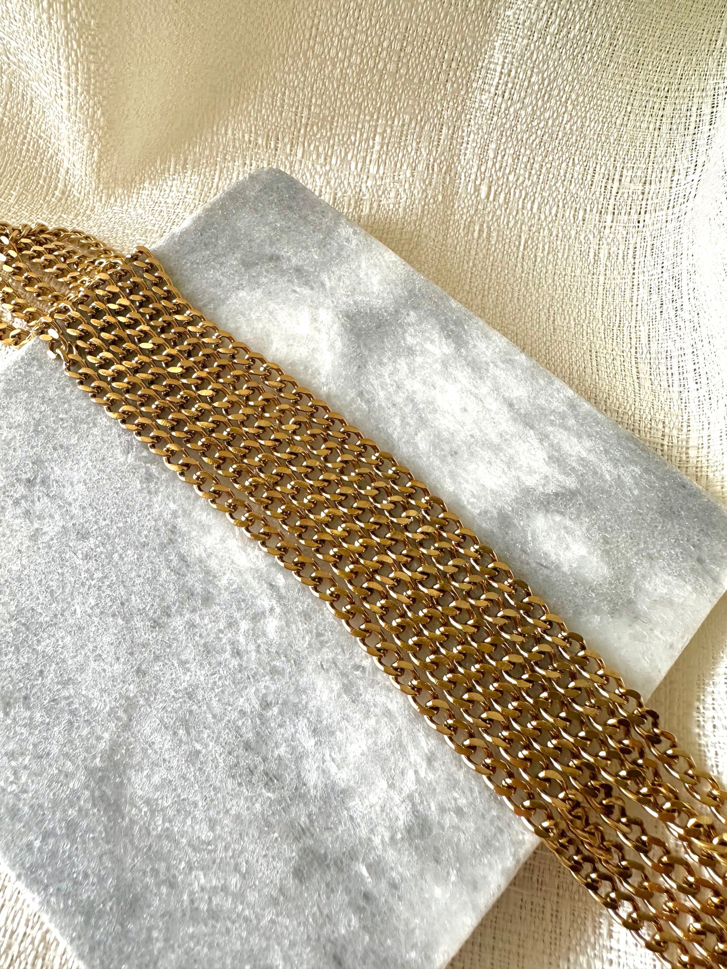 Curb chain necklace #N0018