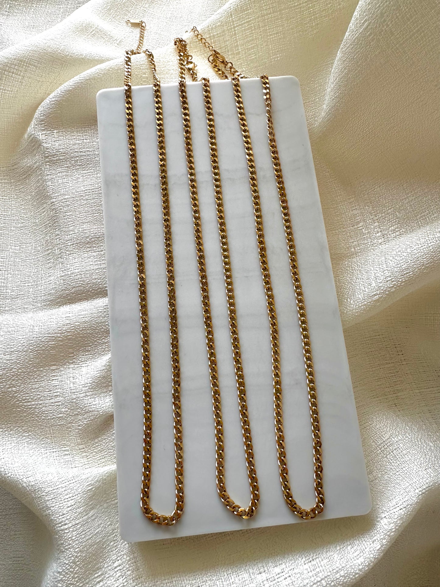 Curb chain necklace #N0018