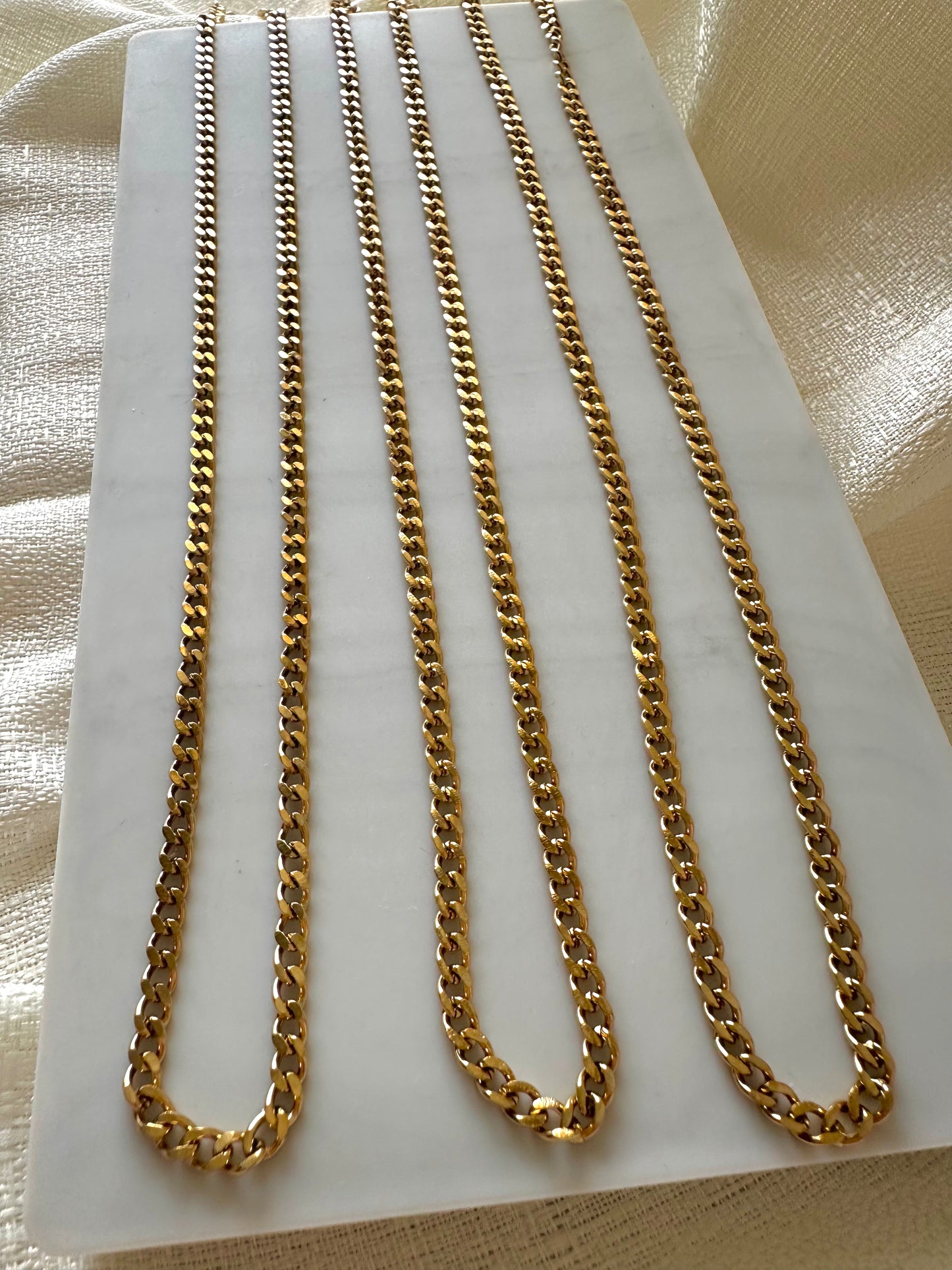 Curb chain necklace #N0018