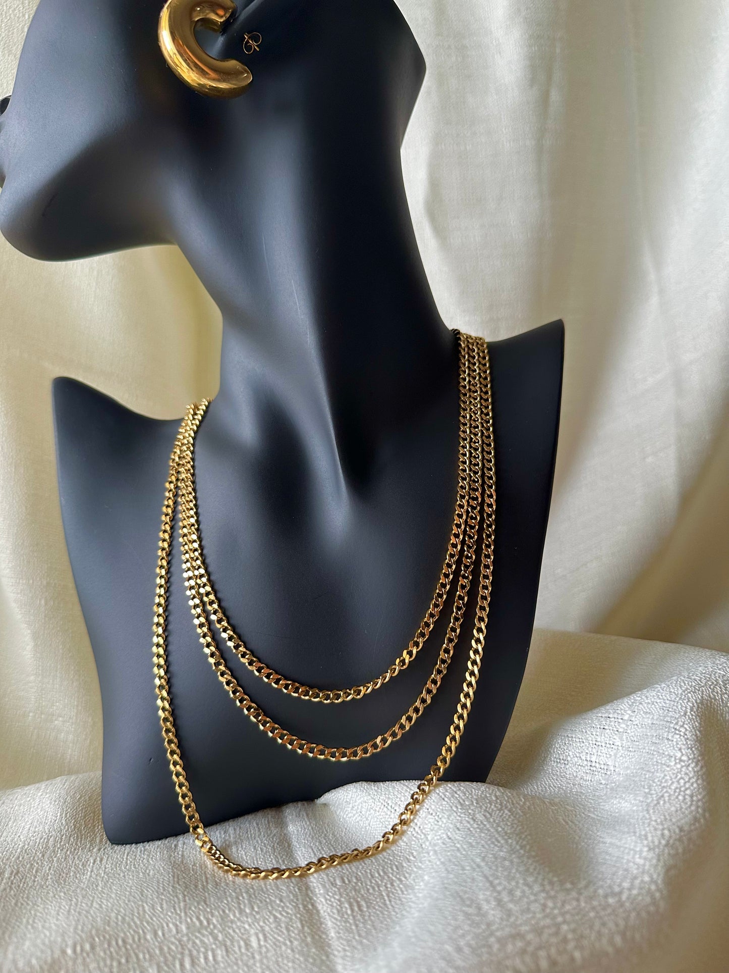 Curb chain necklace #N0018