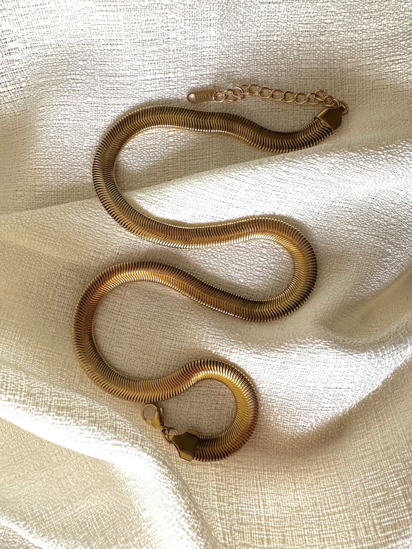 Chunky snake chain necklace #N0016