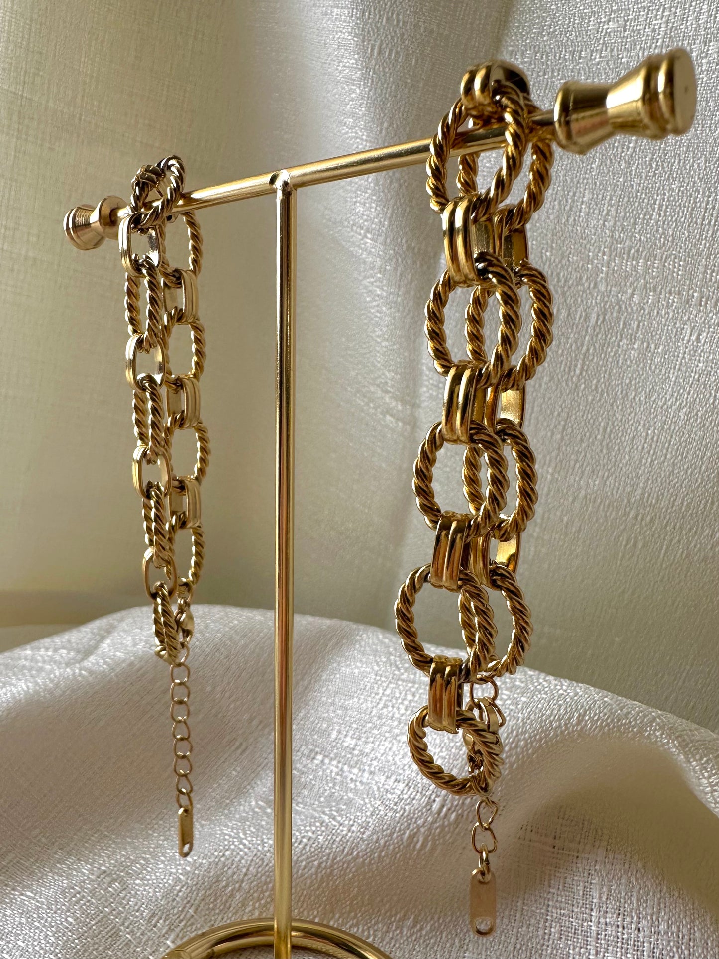 Vintage inspired cable chain bracelet #B0005
