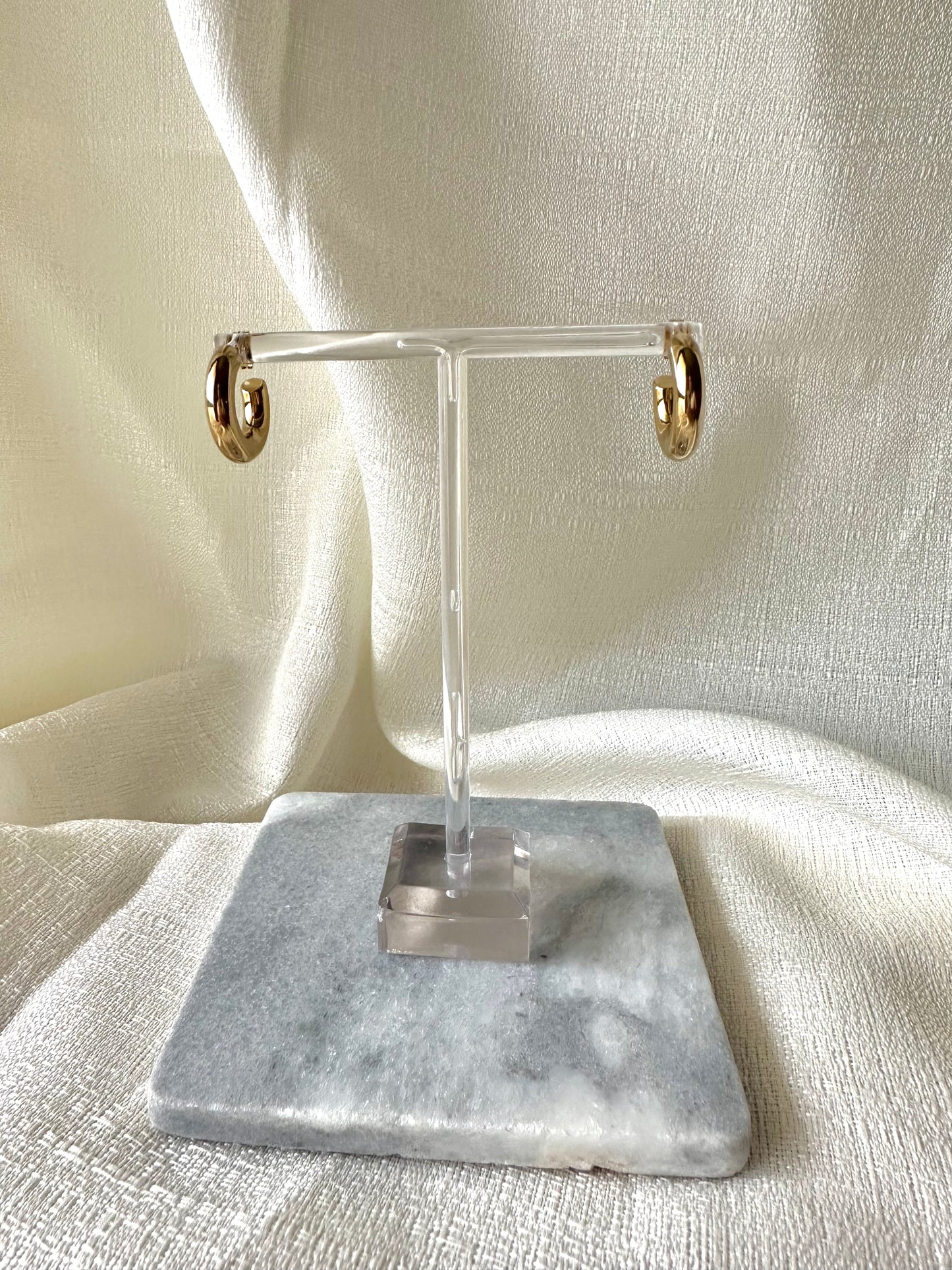 Simple hoop earrings #E0013