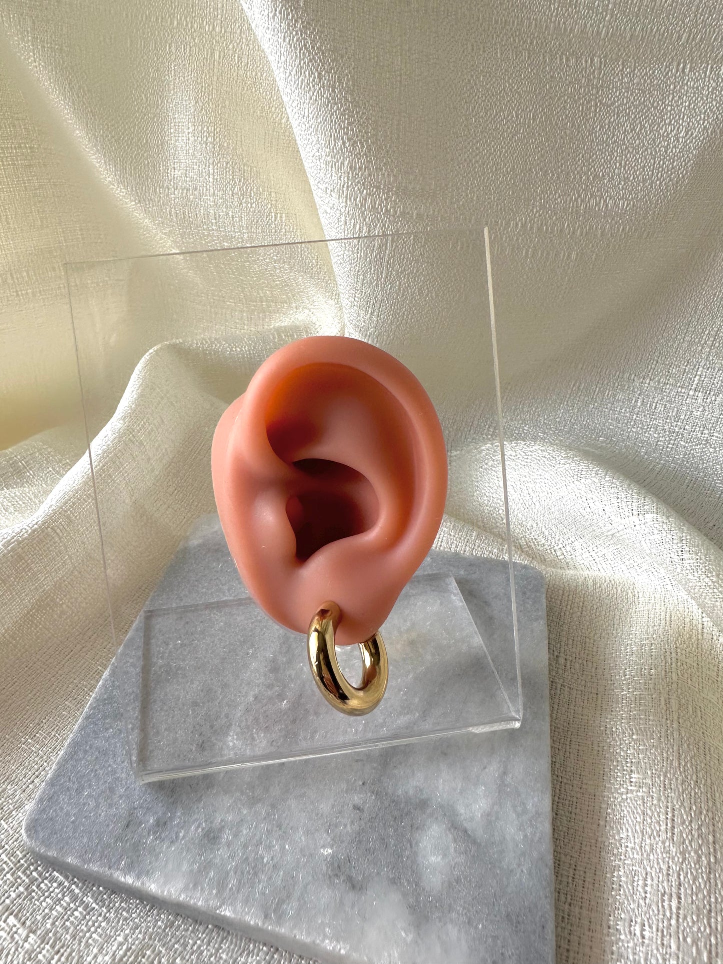 Simple hoop earrings #E0013