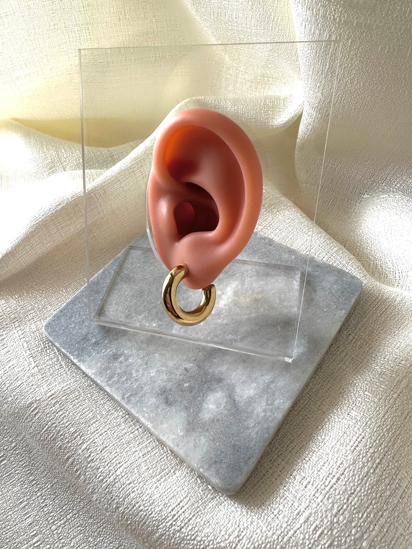 Simple hoop earrings #E0013
