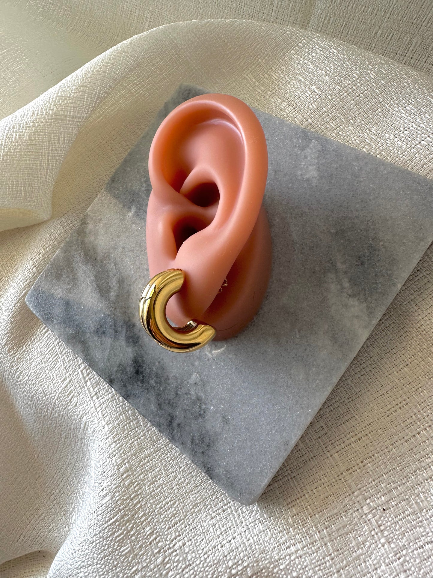 Double hoop earrings #E0014