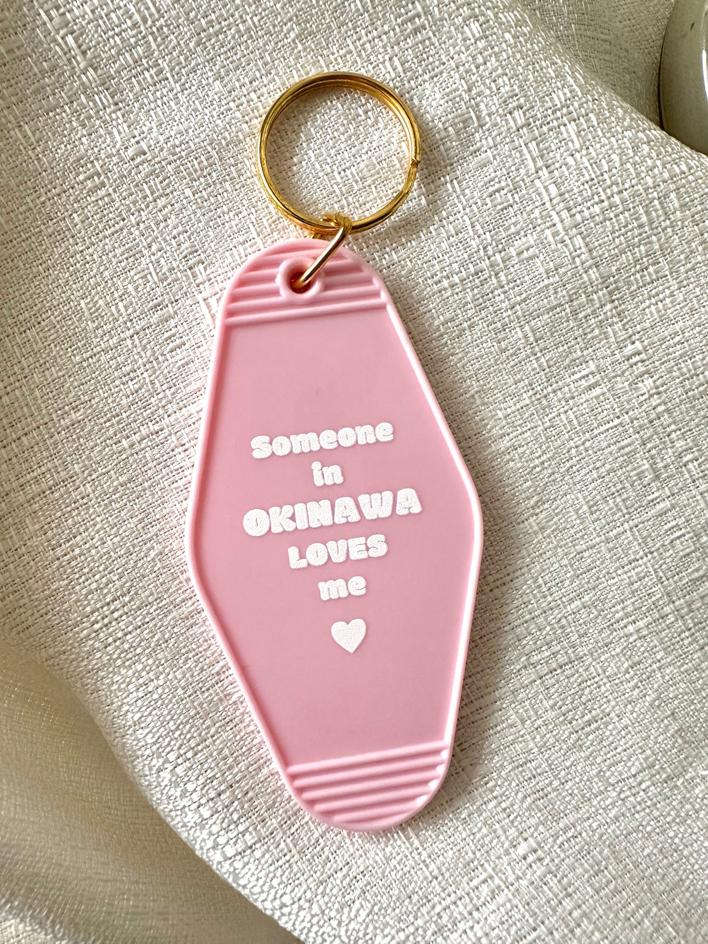 Motel Key Chain -Someone in Okinawa Loves Me❤︎- #I0004