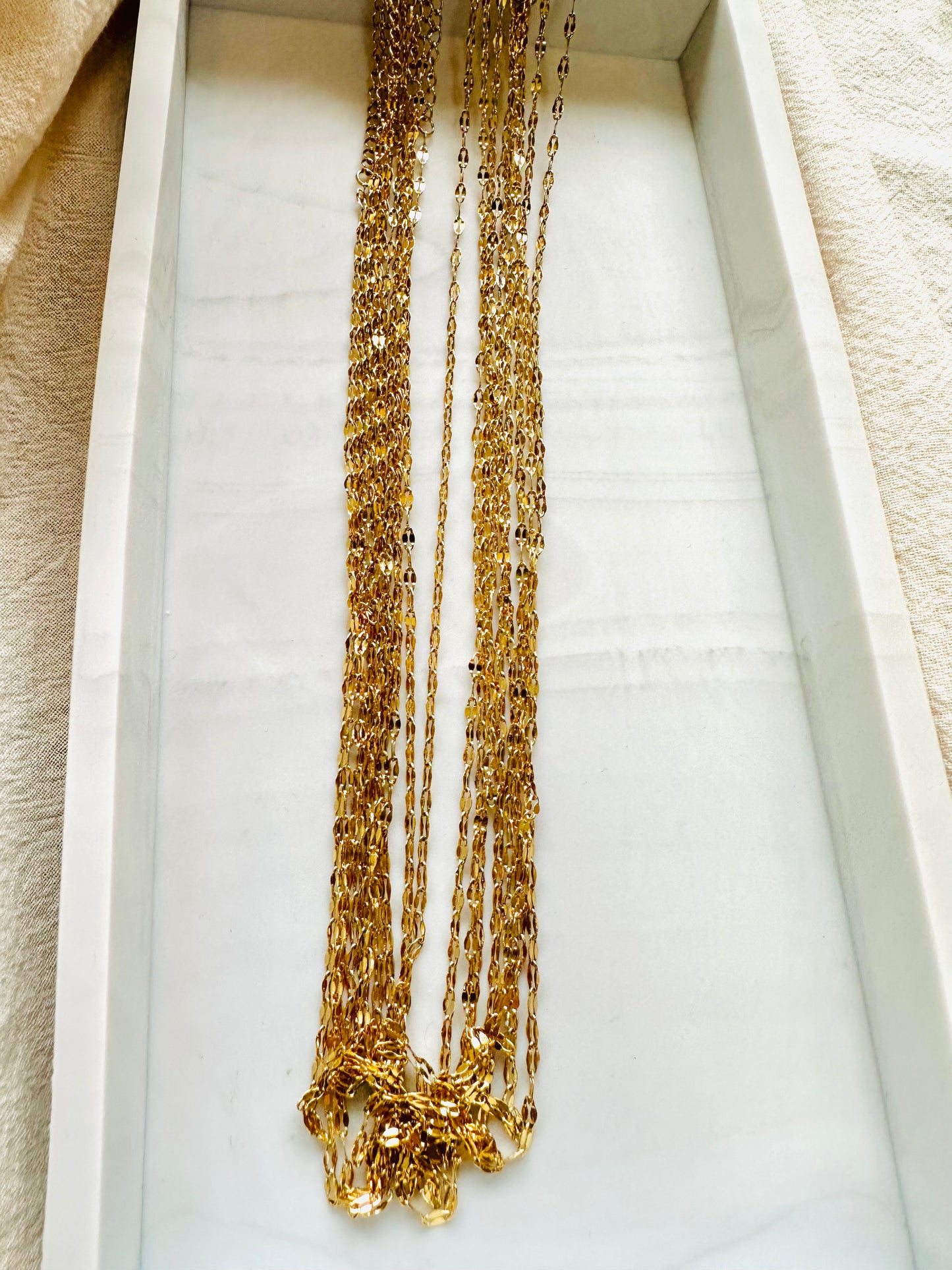 Petal chain necklace #N0002