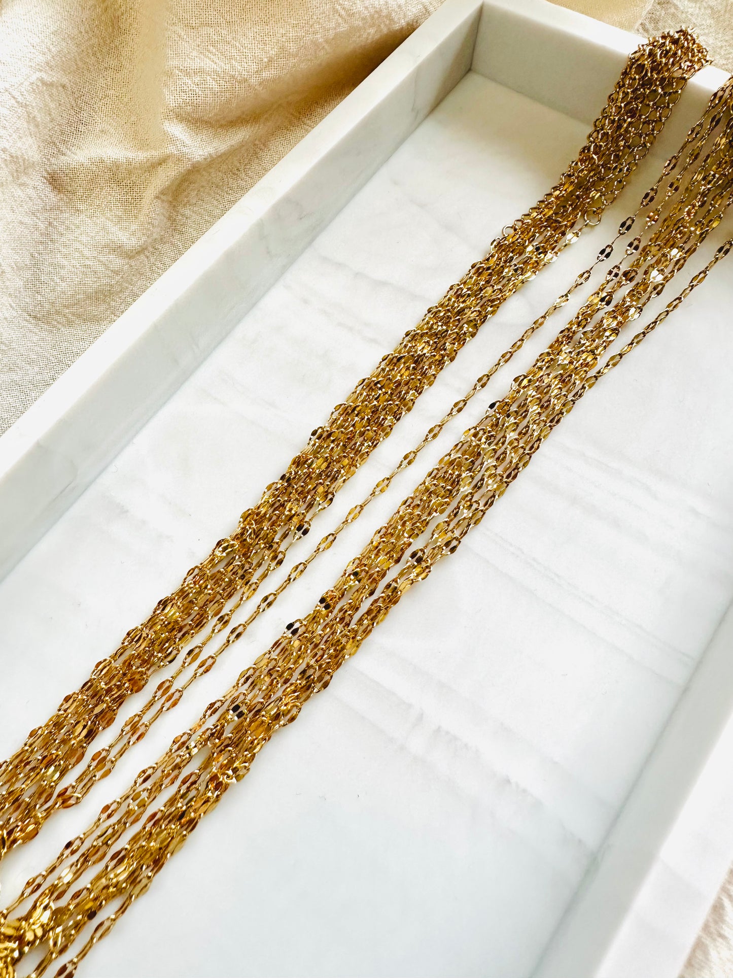 Petal chain necklace #N0002