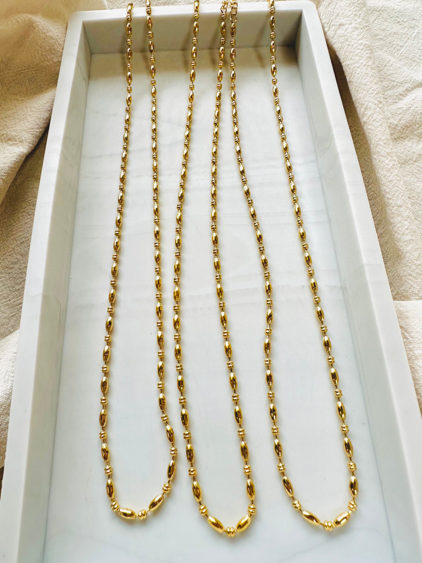 Bead chain necklace #N0003