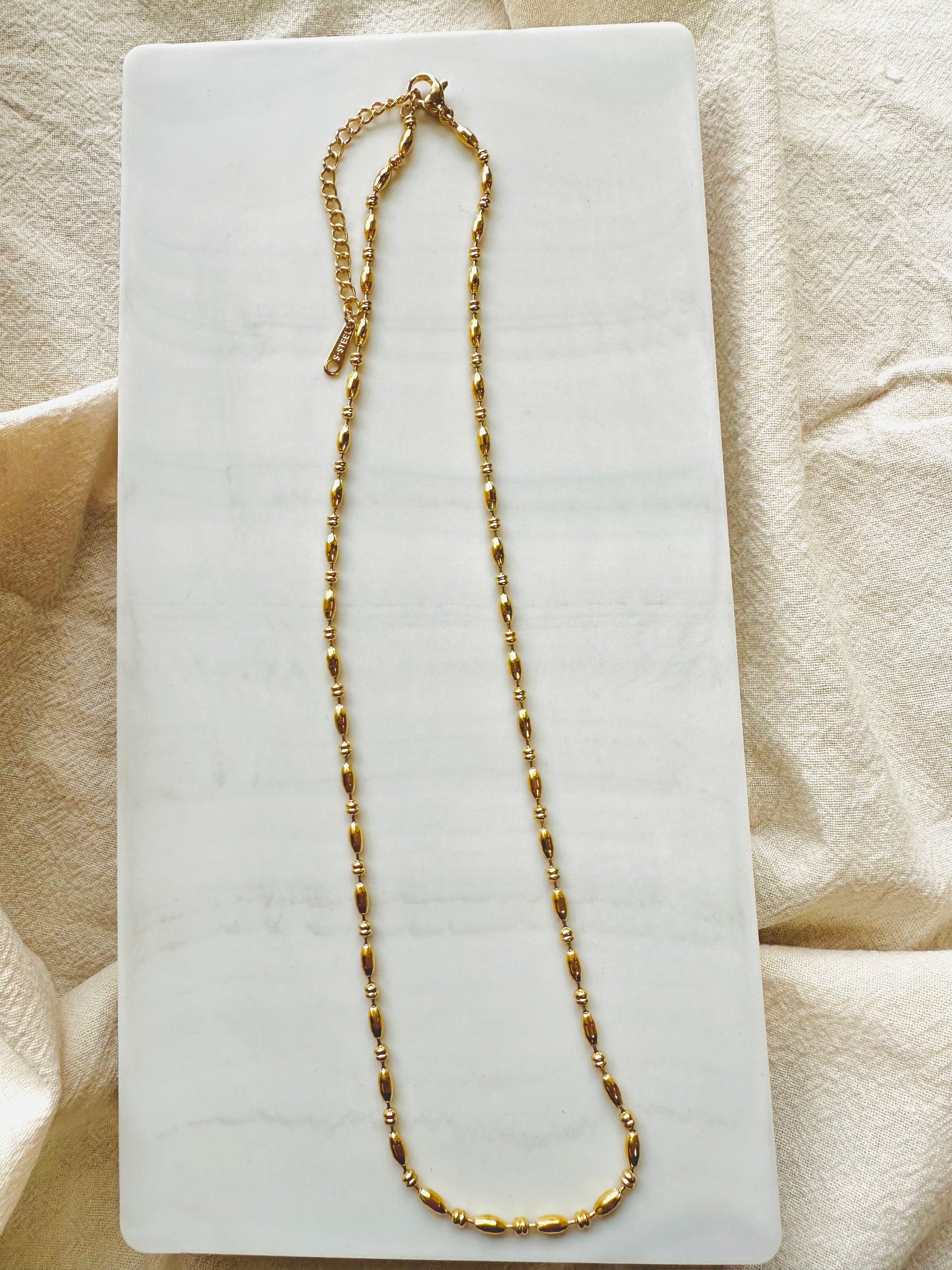 Bead chain necklace #N0003