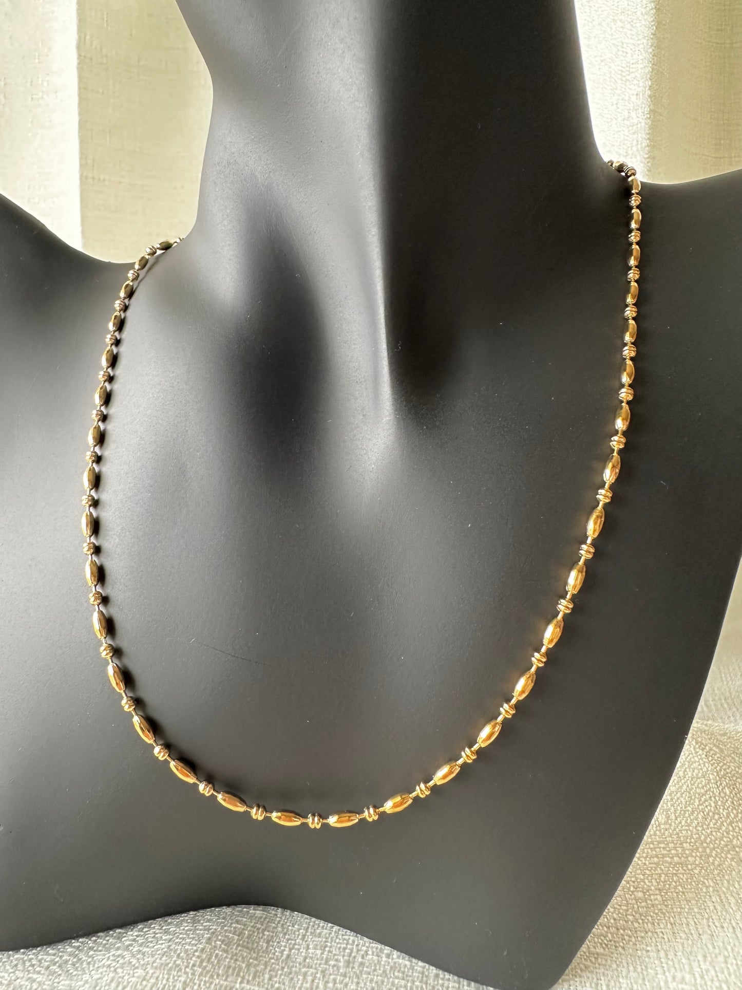 Bead chain necklace #N0003