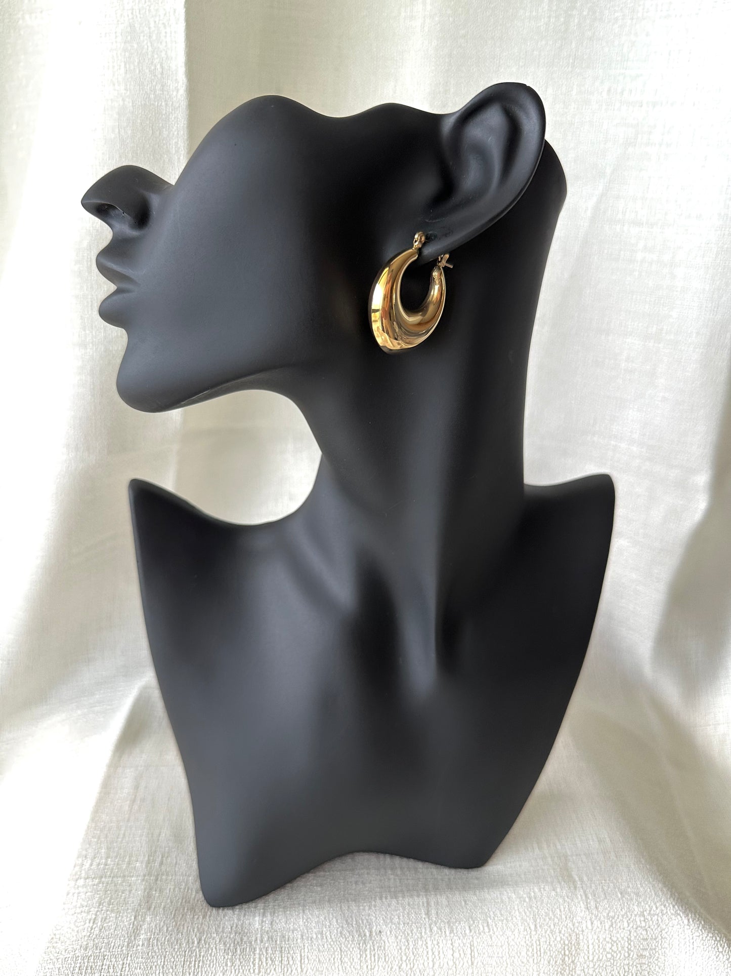 Chunky hoop earrings #E0003
