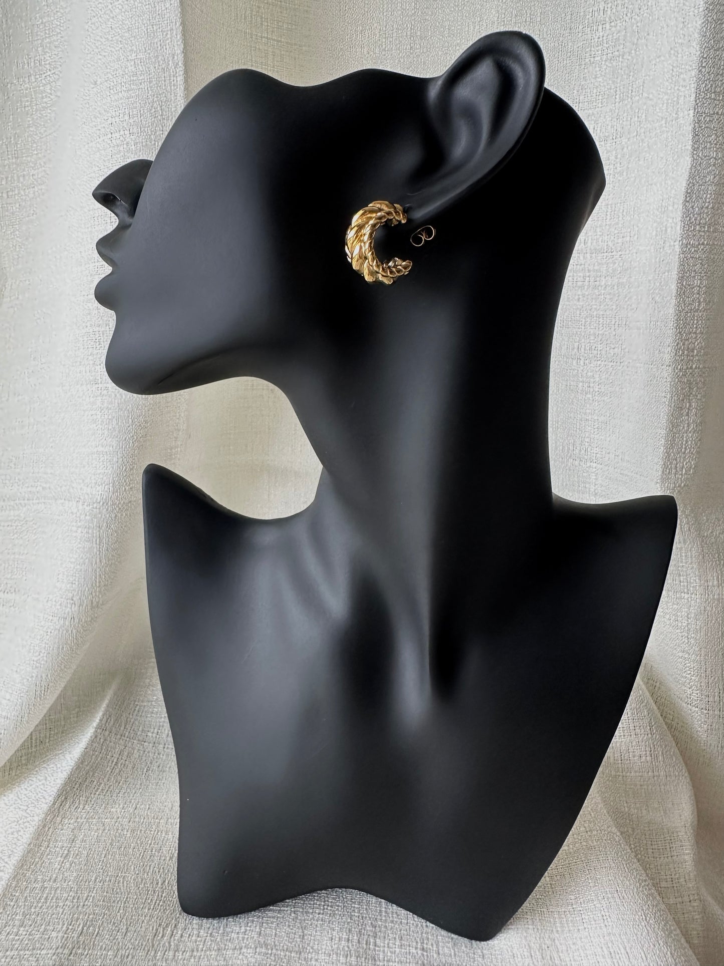 Vintage inspired hoop earrings #E0008