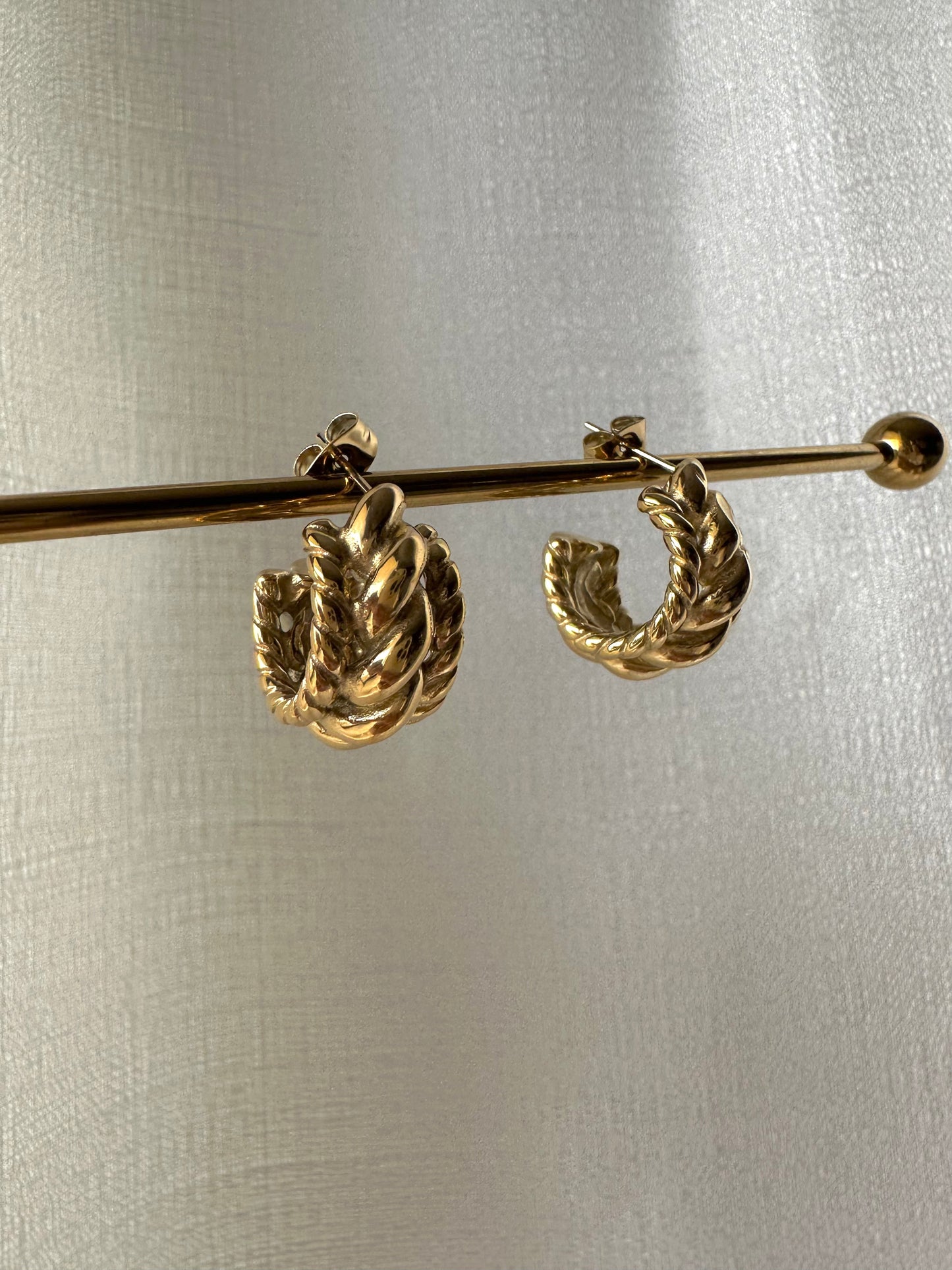 Vintage inspired hoop earrings #E0008