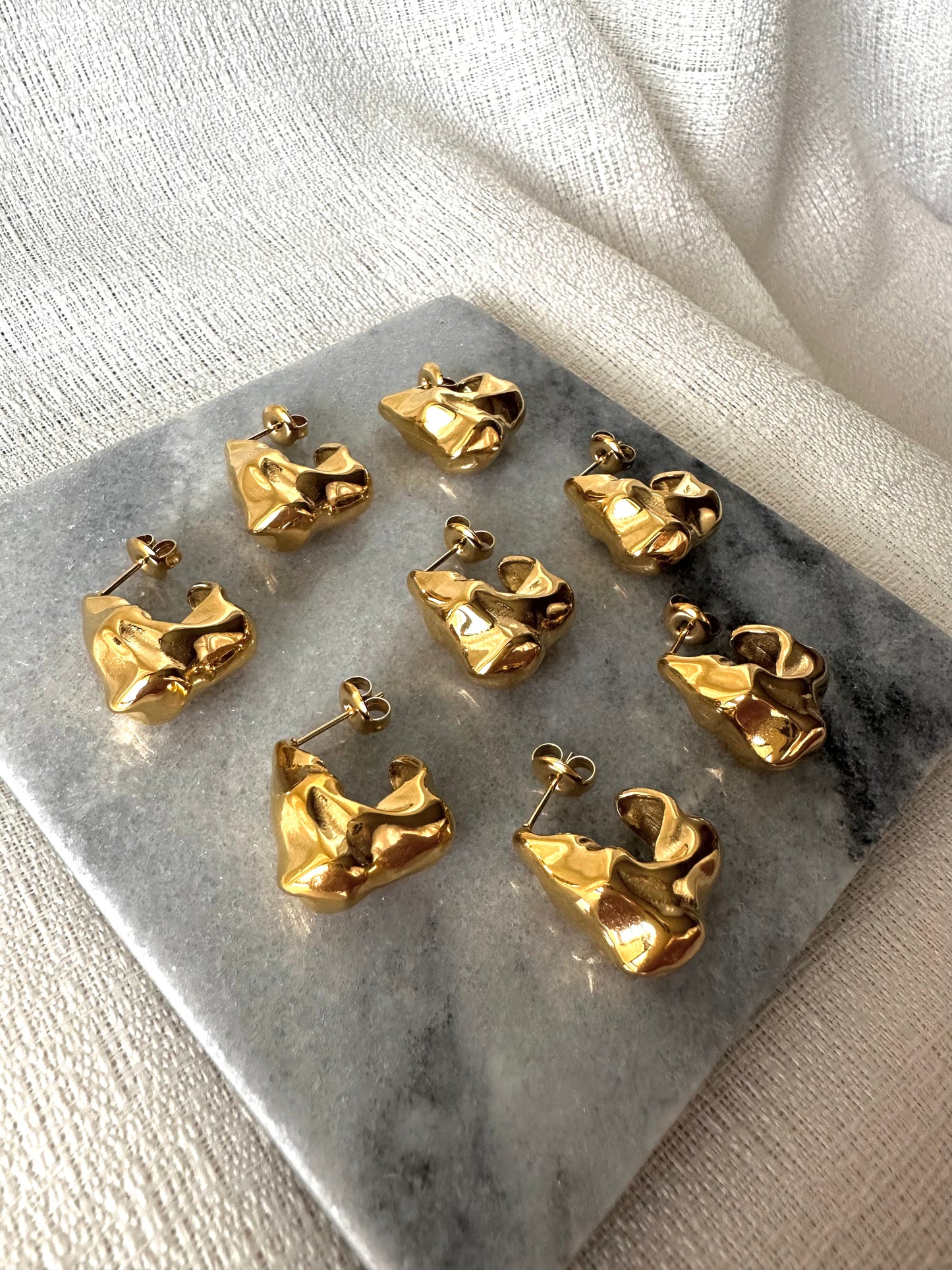 Vintage inspired hoop earrings #E0010