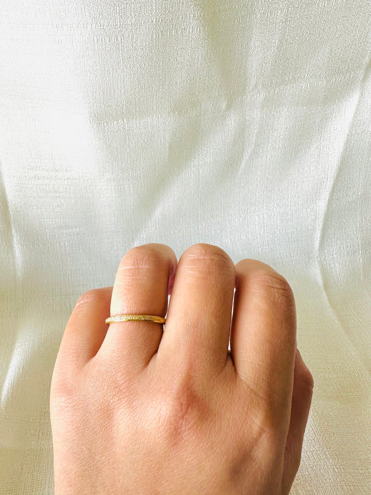 Thin stardust ring   #R0002