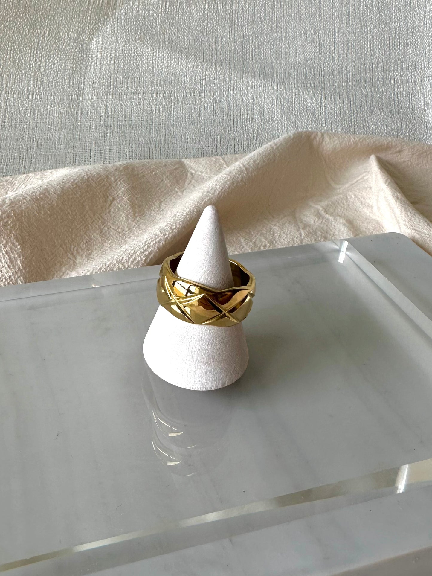 Chunky waffle ring   #R0011