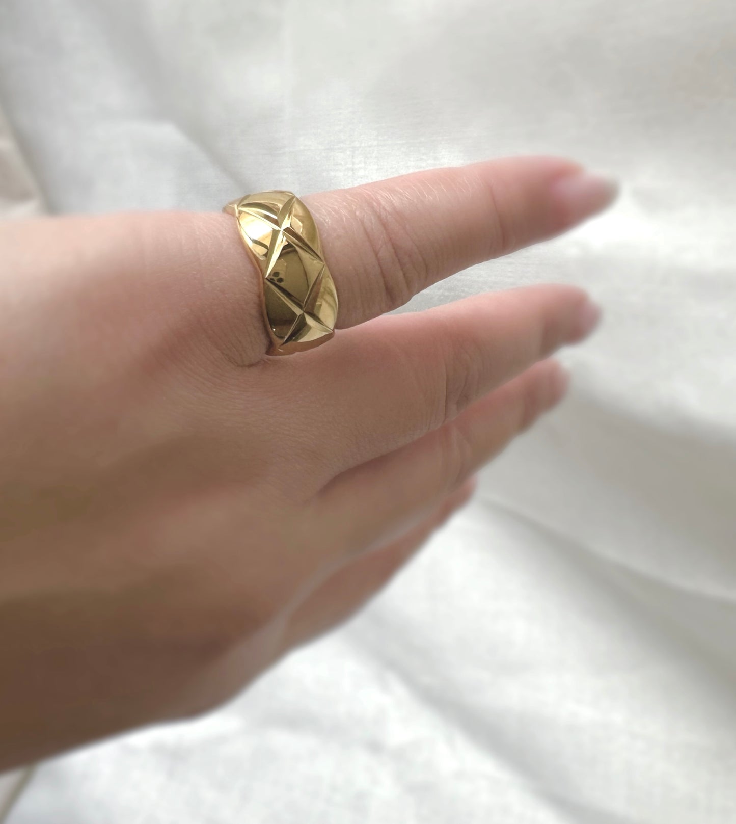 Chunky waffle ring   #R0011