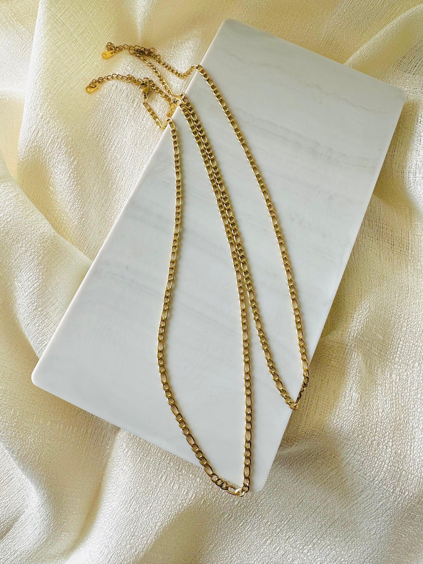 Figaro chain necklace  #N0017