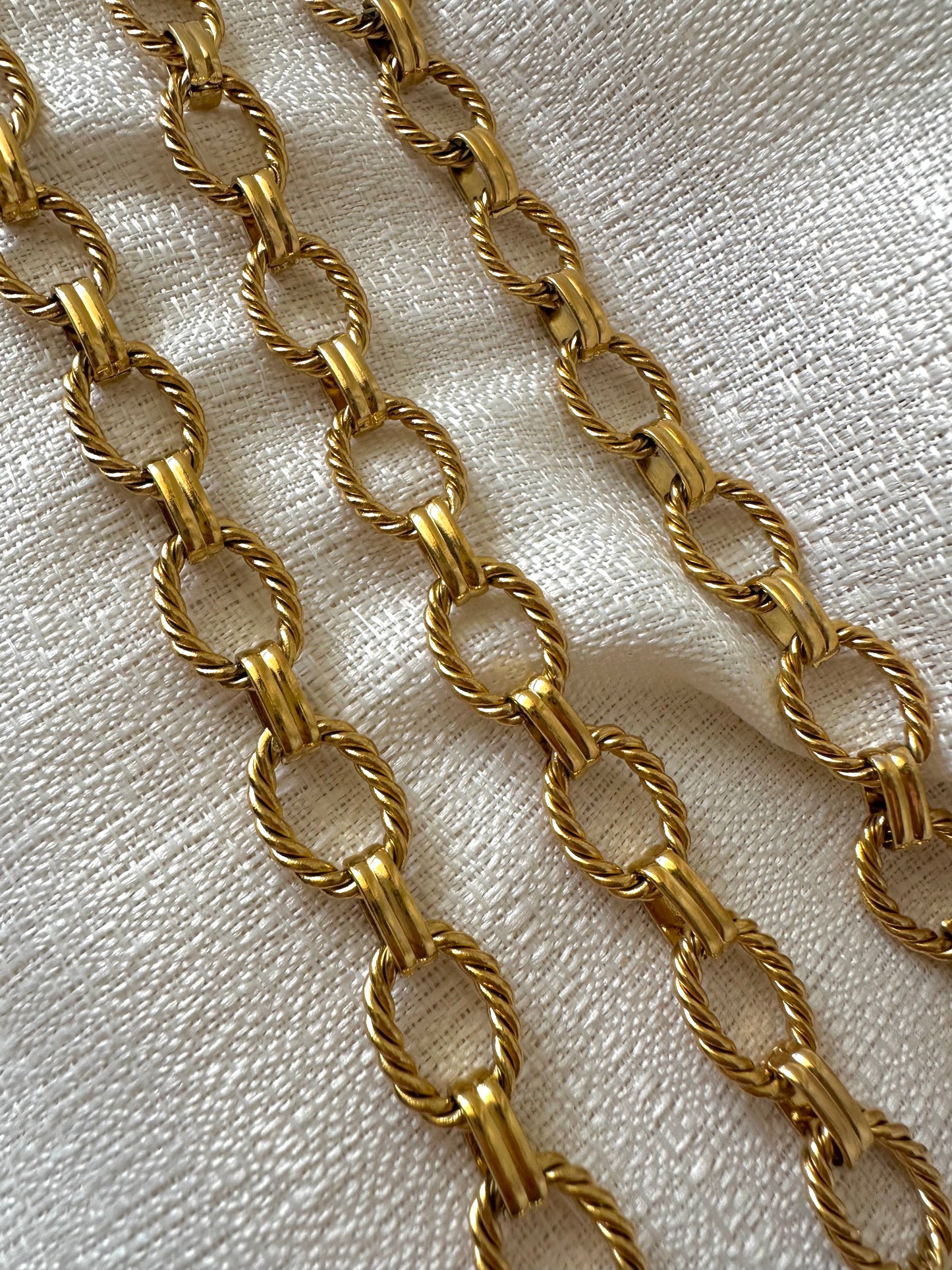 Vintage inspired cable chain bracelet #B0005