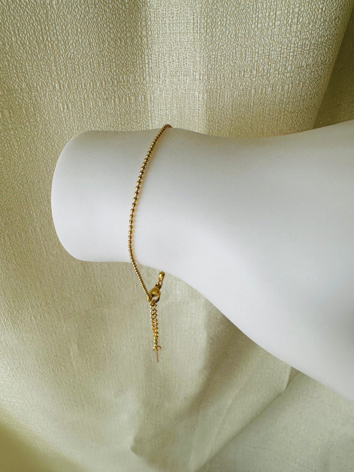 Skinny ball chain bracelet #B0008