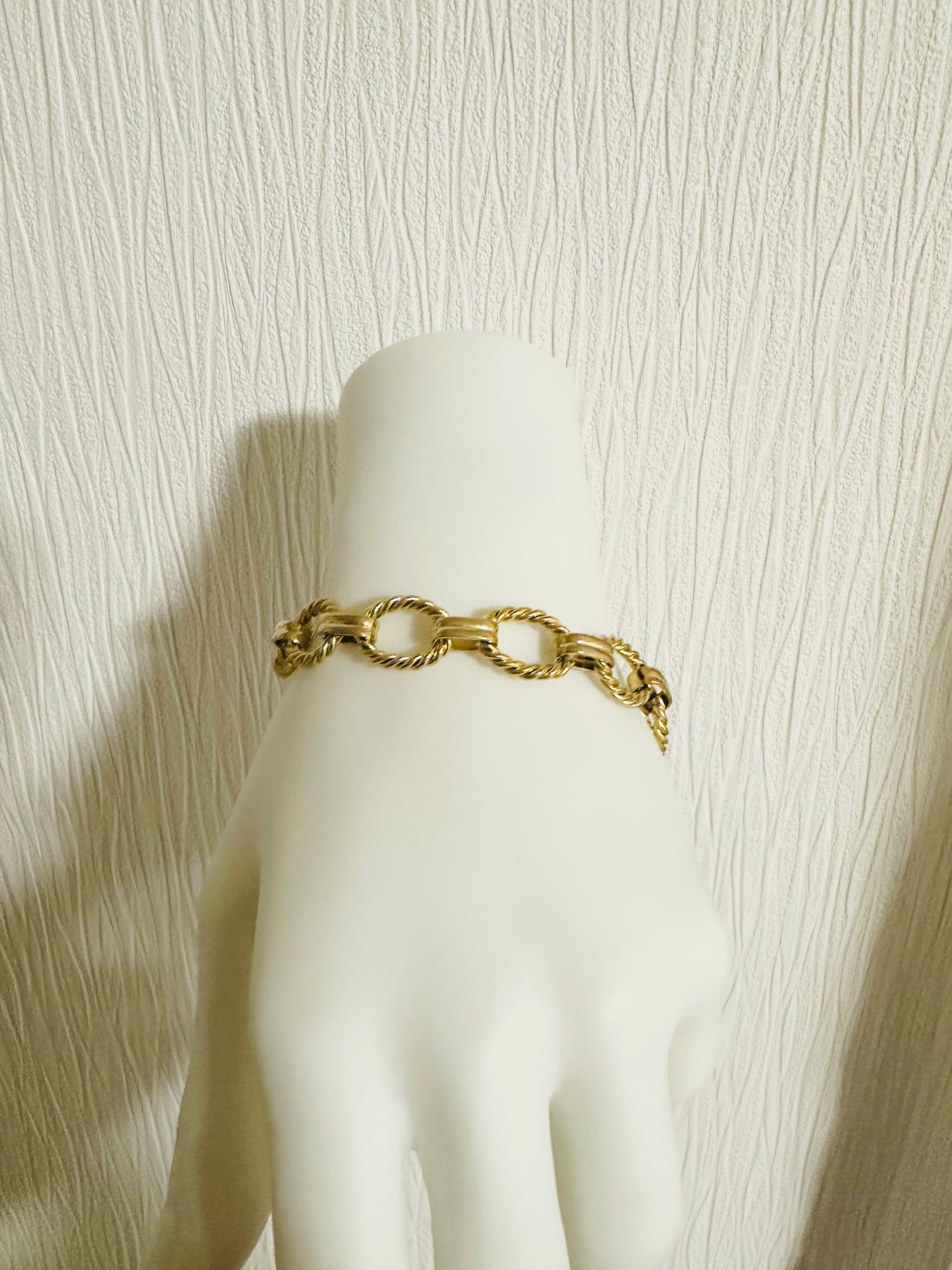 Vintage inspired cable chain bracelet #B0005