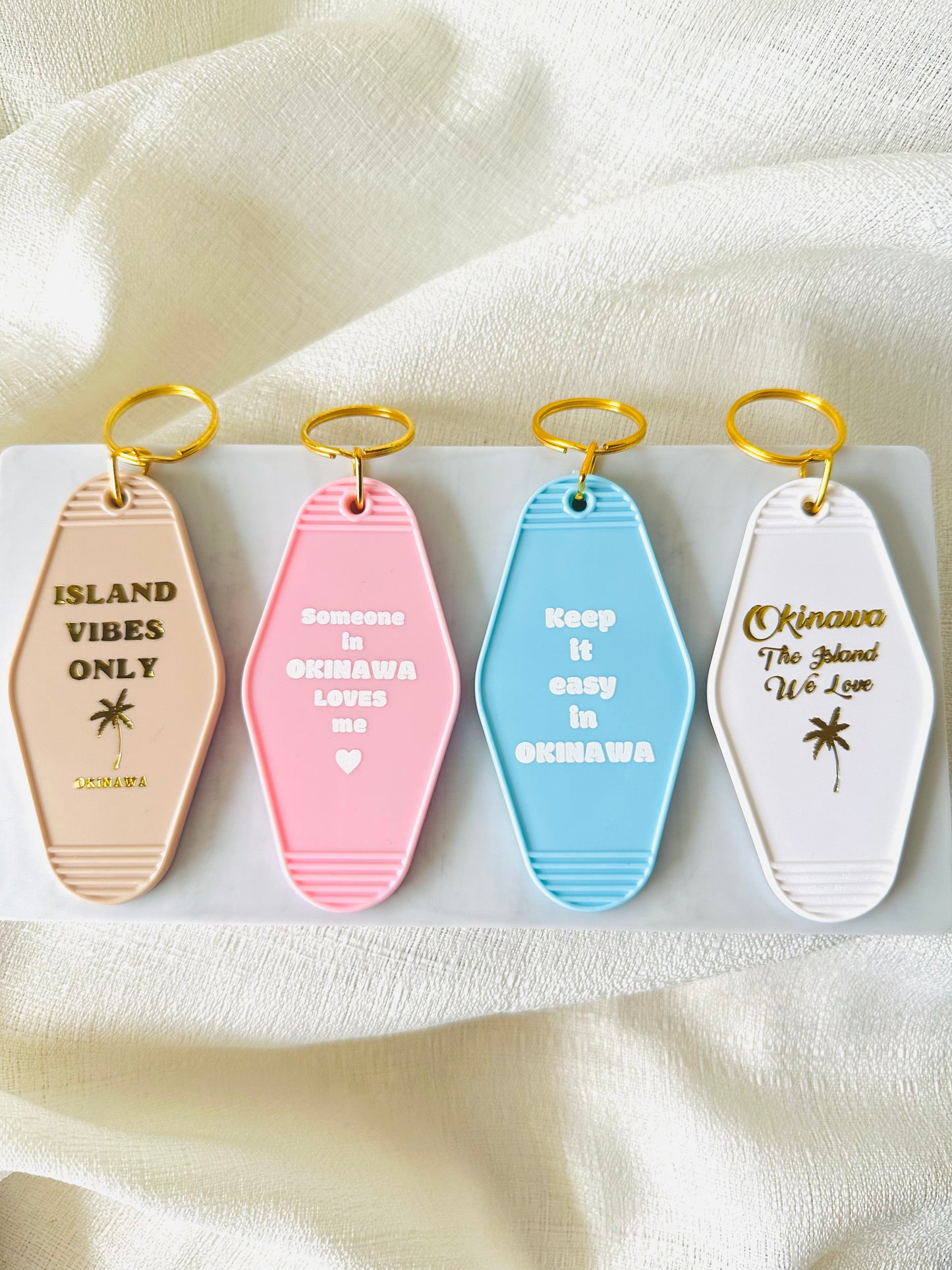 Motel Key Chain -Okinawa, The Island We Love-  #I0002