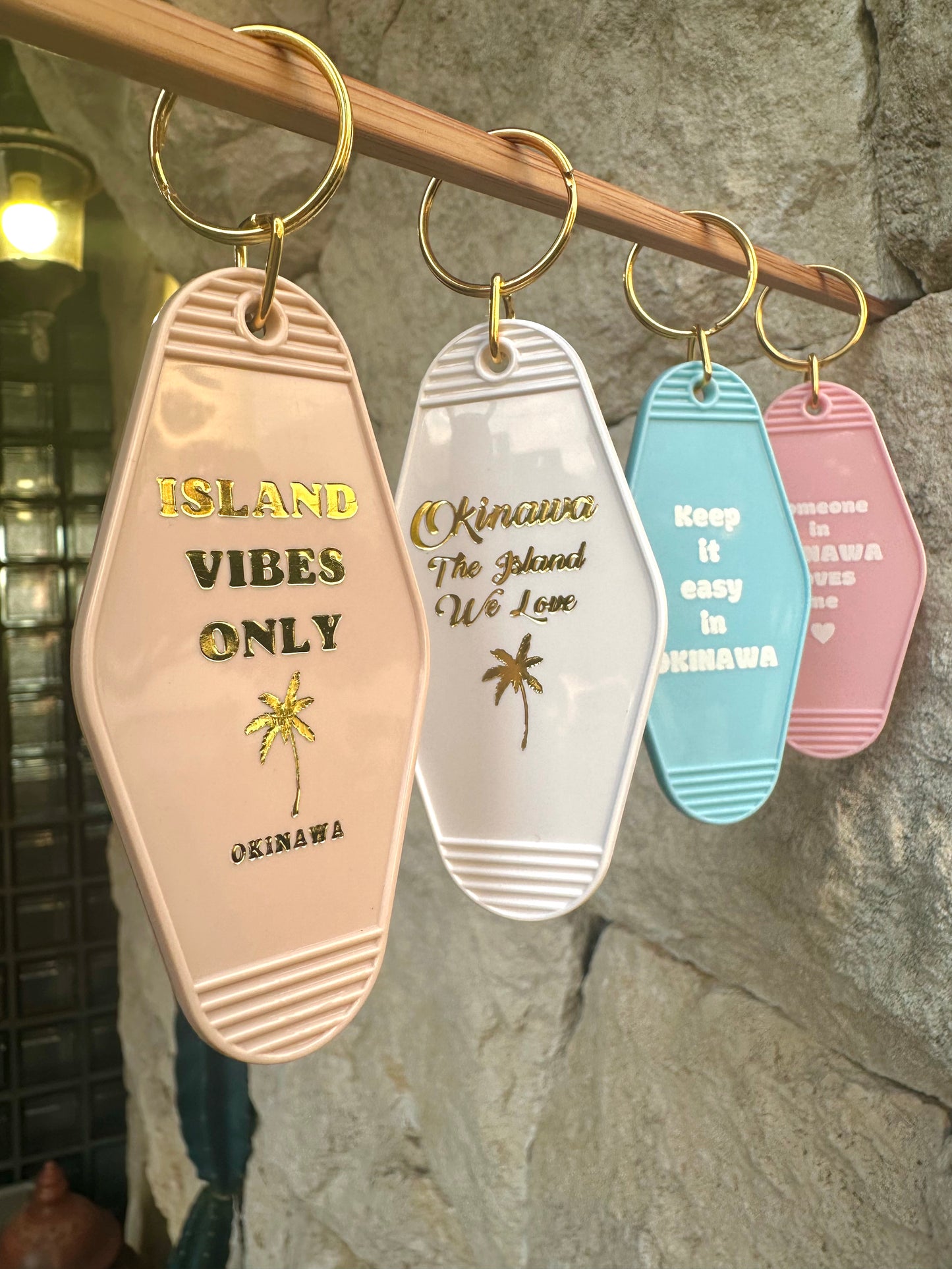 Motel Key Chain -Okinawa, The Island We Love-  #I0002