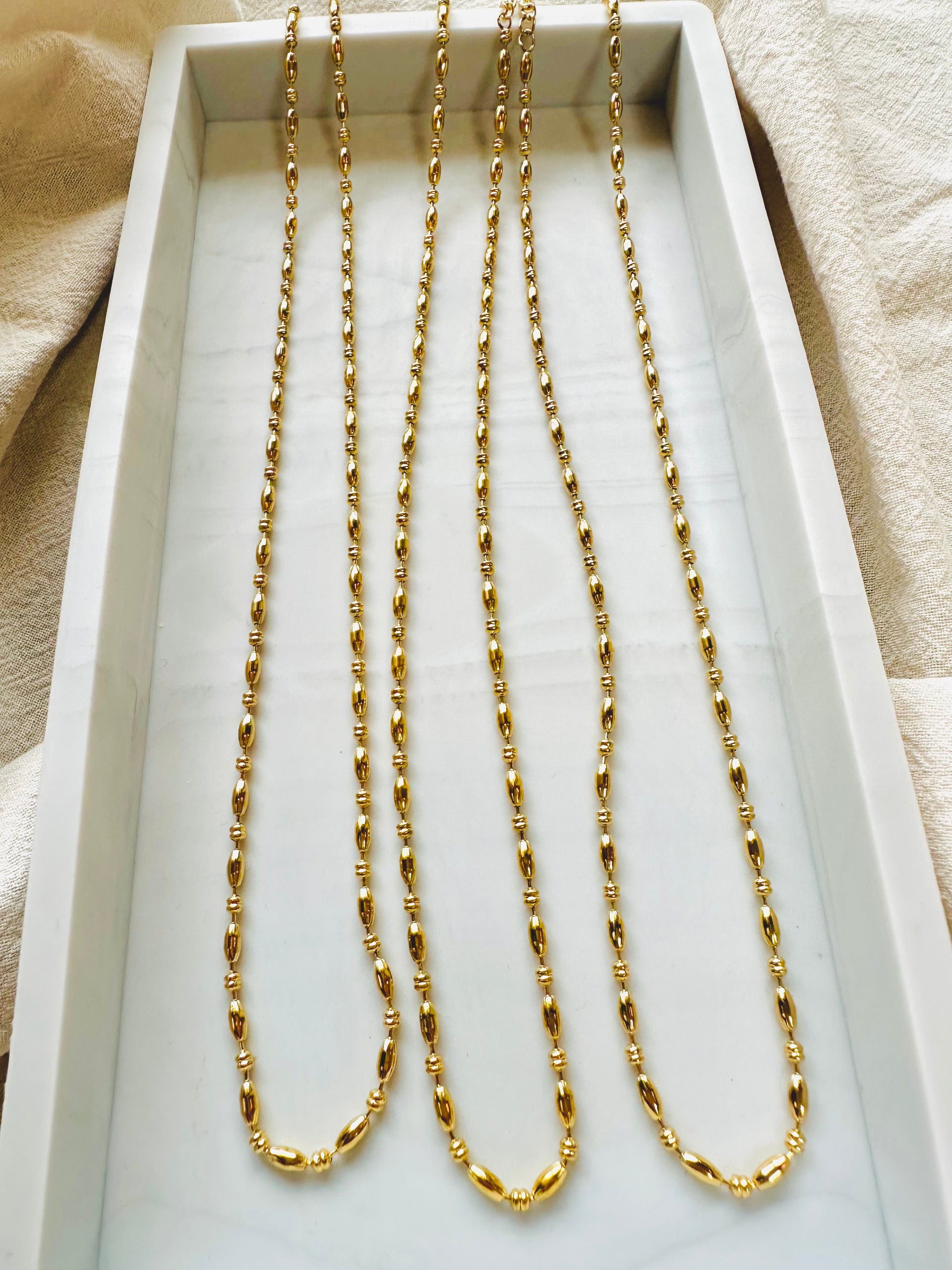 Bead chain necklace #N0003 – KAYARD