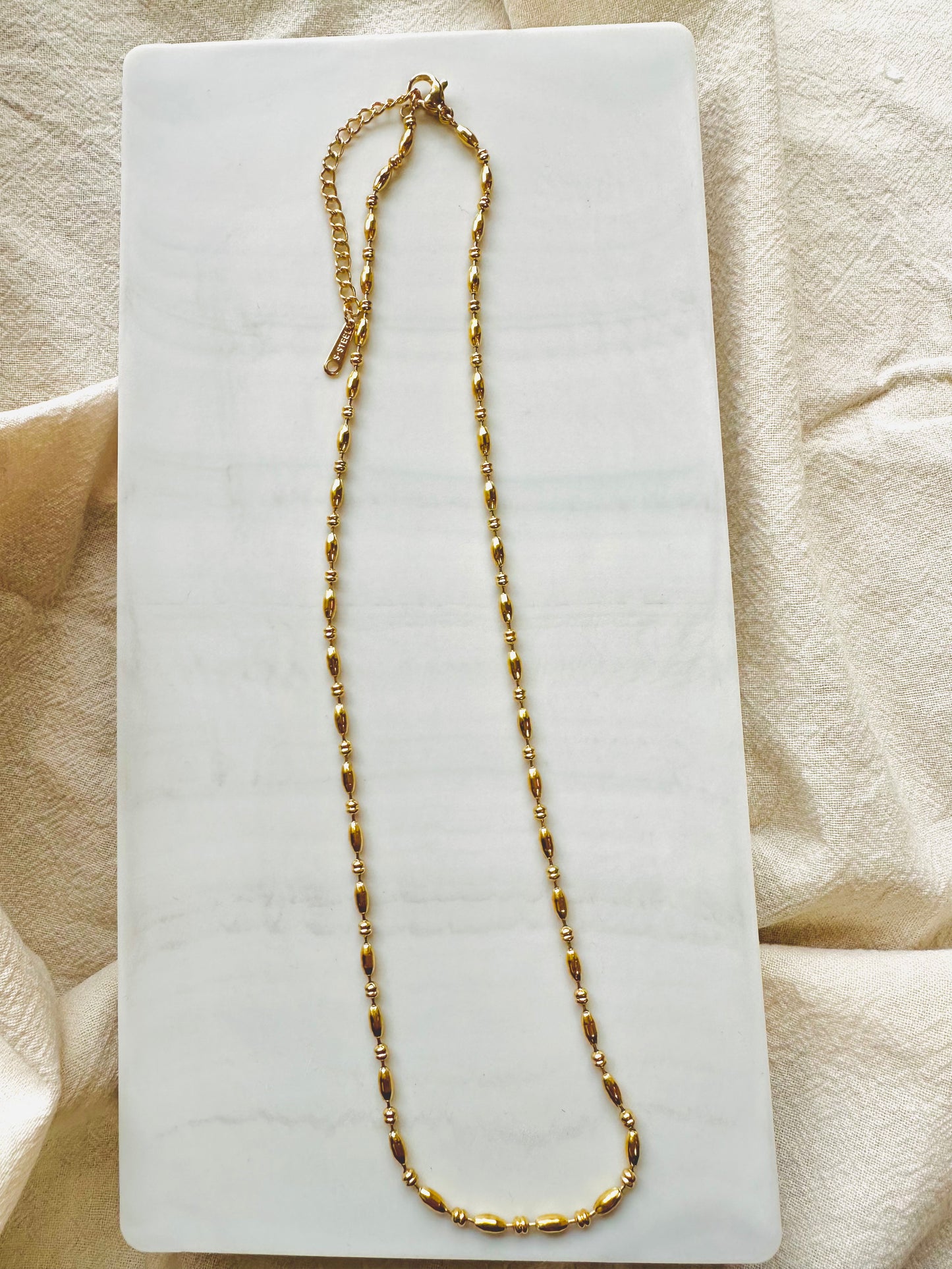 Bead chain necklace  #N0003