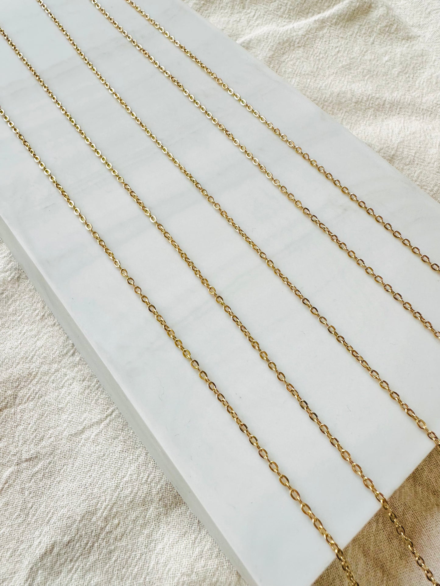 Cable chain necklace  #N0005